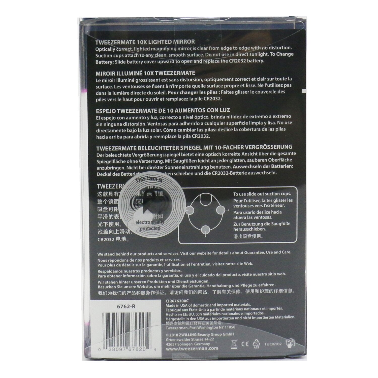 Tweezerman Tweezermate 10X Lighted Mirror -