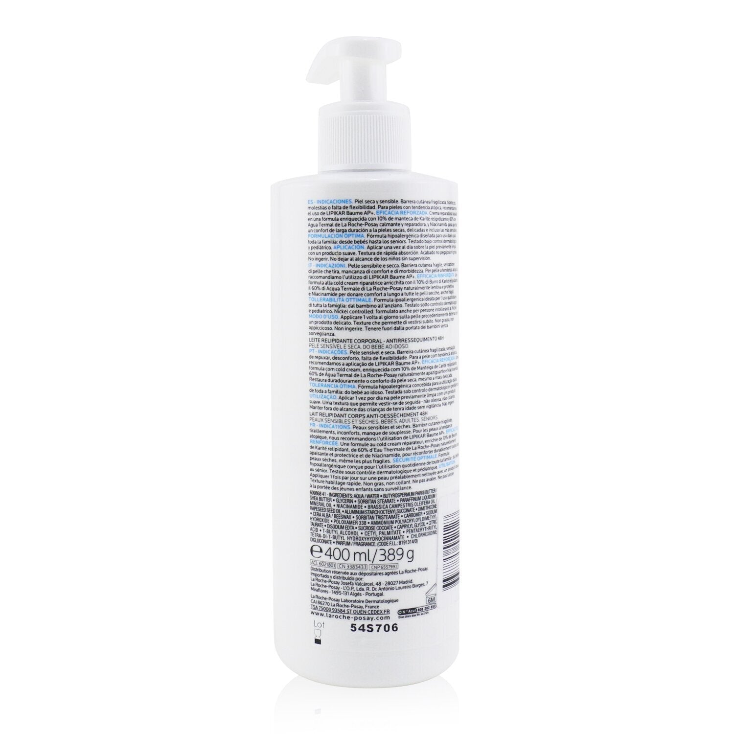 La Roche Posay Lipikar Lait Lipid-Replenishing Body Milk (Severely Dry Skin) 40