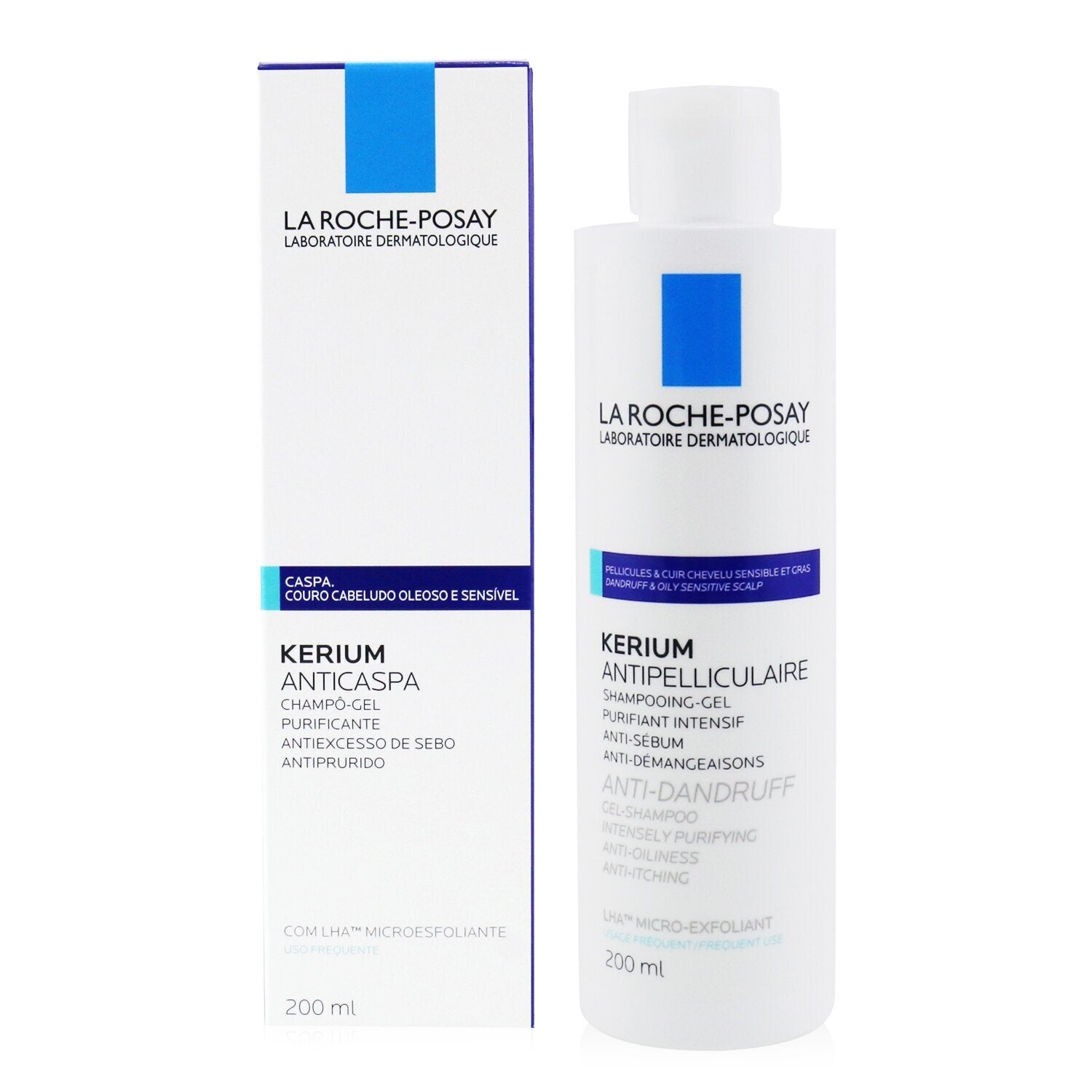 Hair Care Kerium Anti-Dandruff Micro-Exfoliating LHA Gel Shampoo (For Oily Scalp