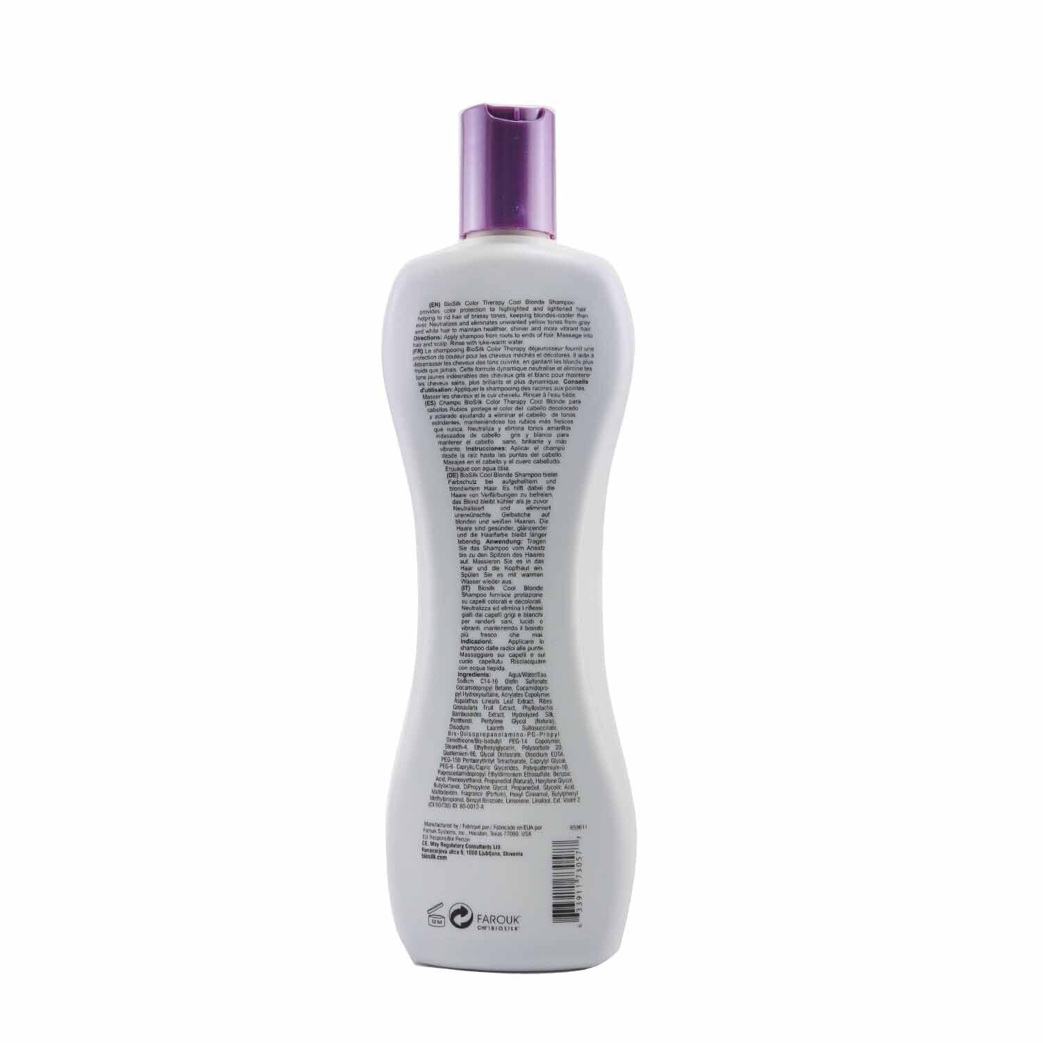BioSilk Color Therapy Cool Blonde Shampoo 355ml/12oz