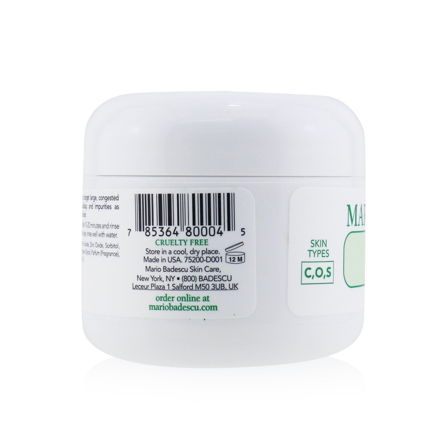 Mario Badescu Cucumber Tonic Mask - For Combination/ Oily/ Sensitive Skin Types