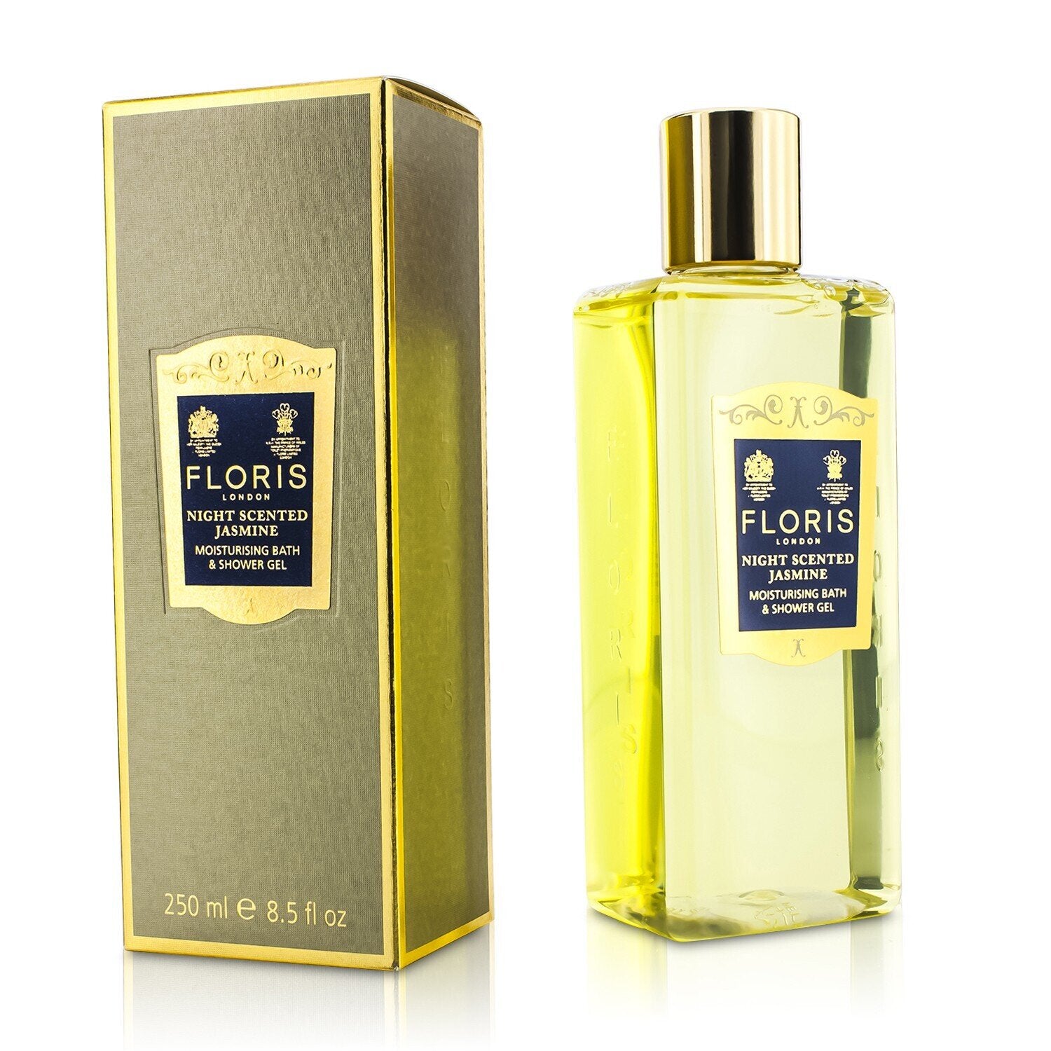 Floris Night Scented Jasmine Moisturising Bath & Shower Gel 250ml/8.5oz