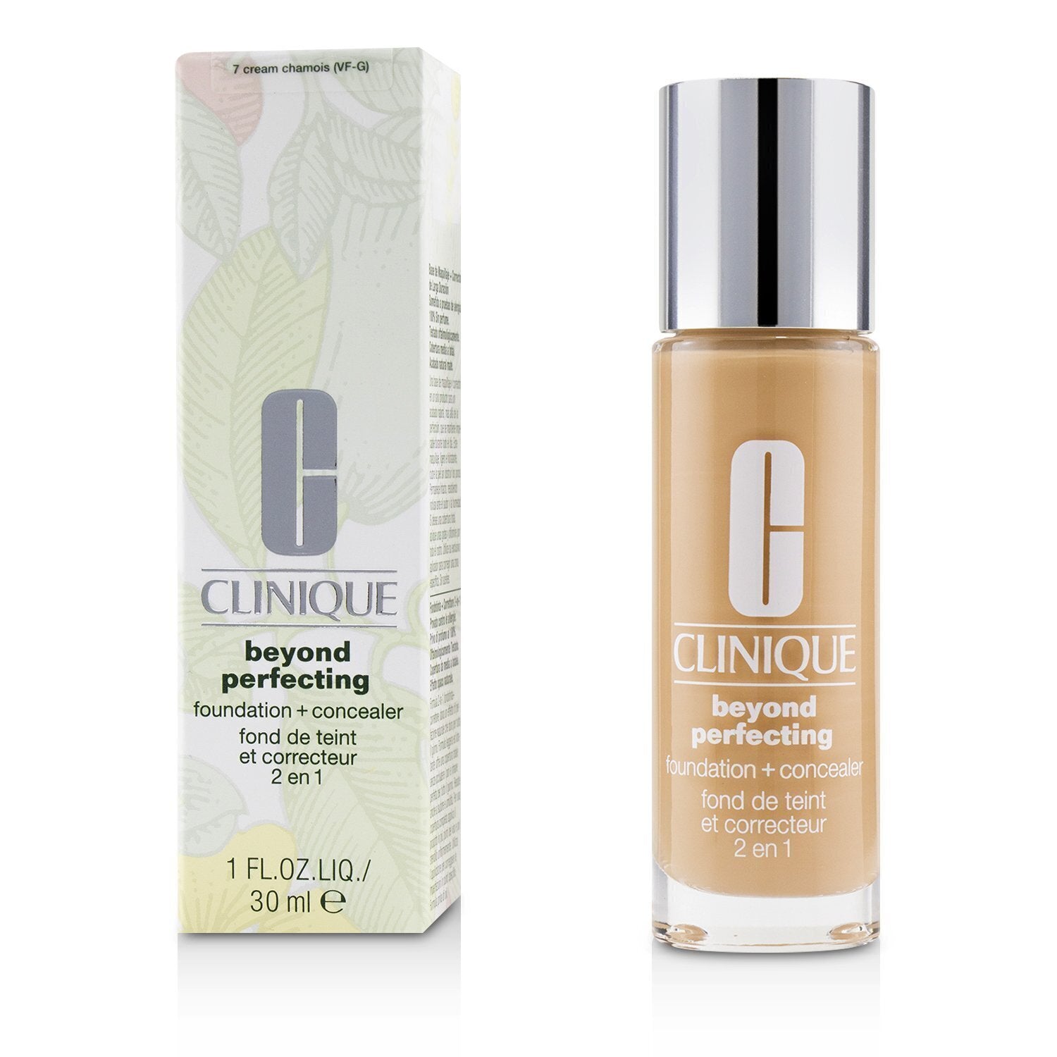 Clinique Beyond Perfecting Foundation & Concealer - # 07 Cream Chamois (VF-G) 30