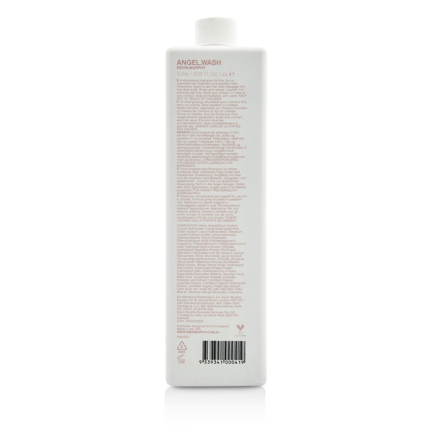 Kevin.Murphy Angel.Wash (A Volumising Shampoo - For Fine Coloured Hair) 1000ml/