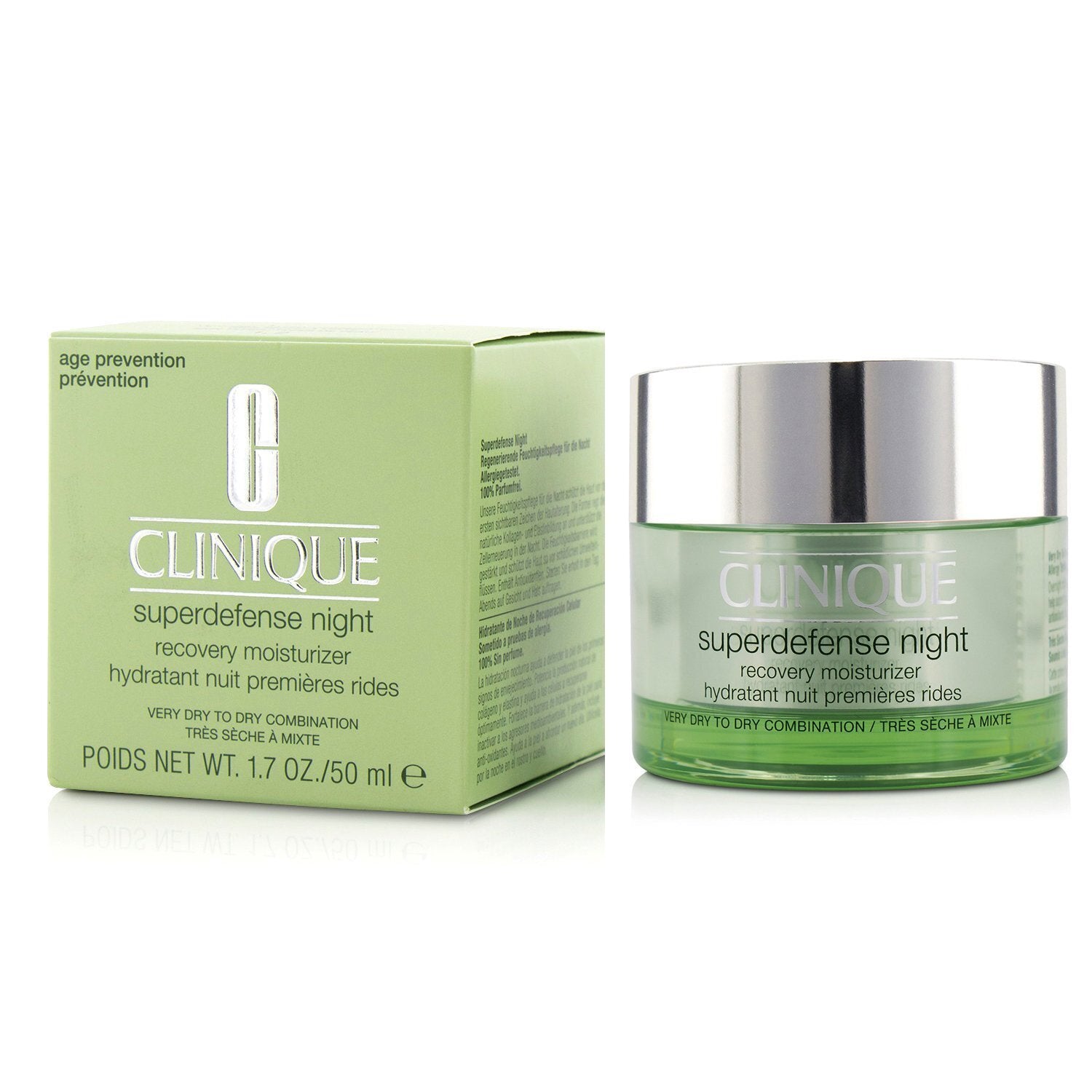Clinique Superdefense Night Recovery Moisturizer - For Very Dry To Dry Combinati