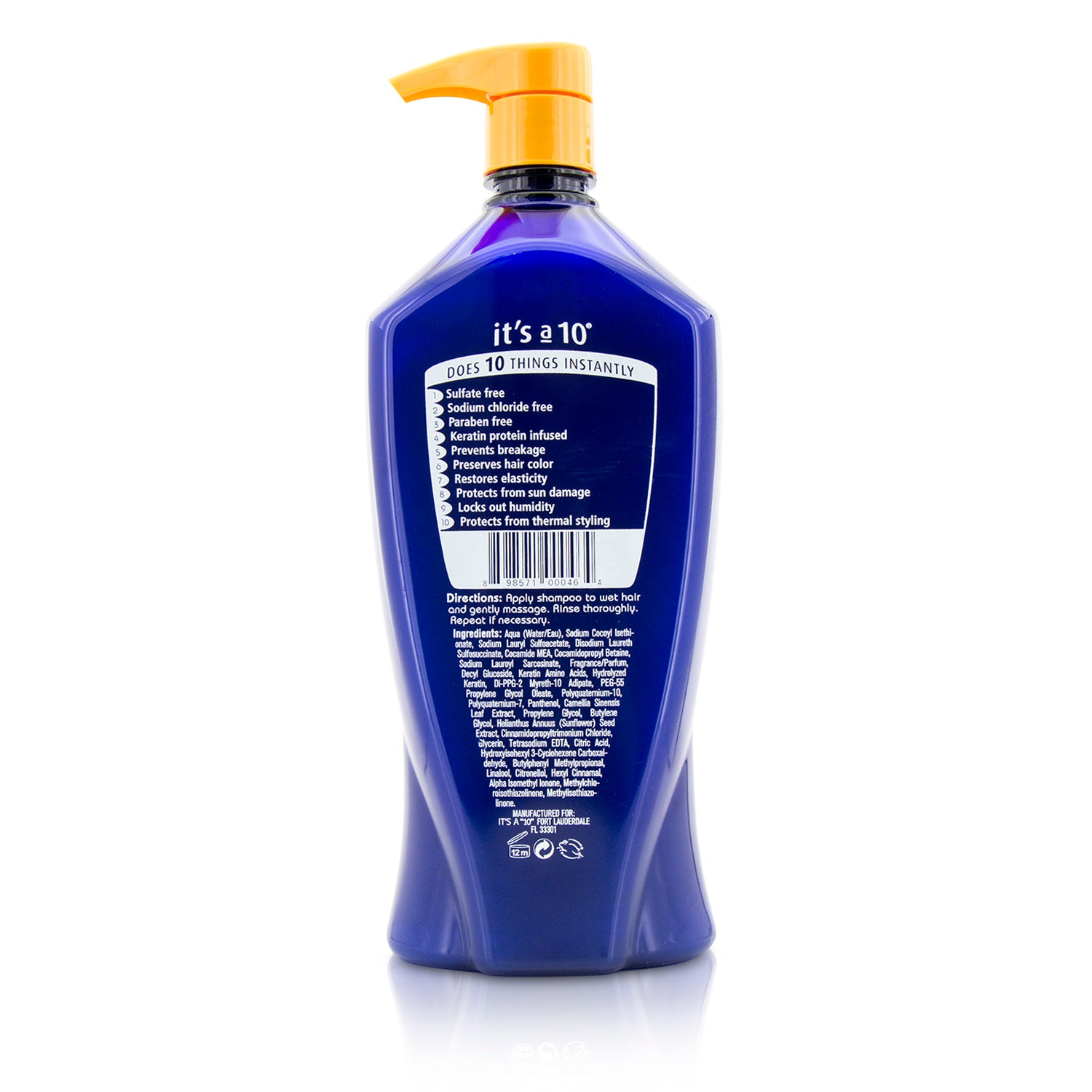 It's A 10 Miracle Shampoo Plus Keratin (Sulfate Free) 1000ml/33.8oz