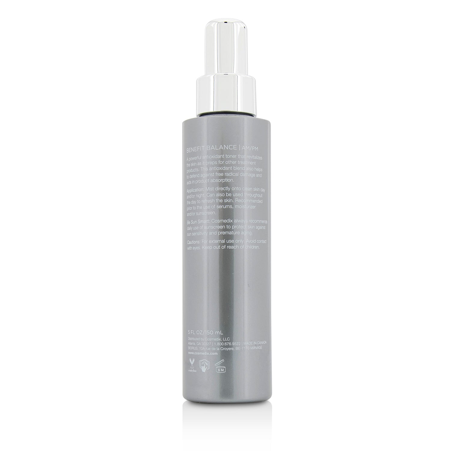 CosMedix Benefit Balance Antioxidant Infused Toning Mist 150ml/5oz