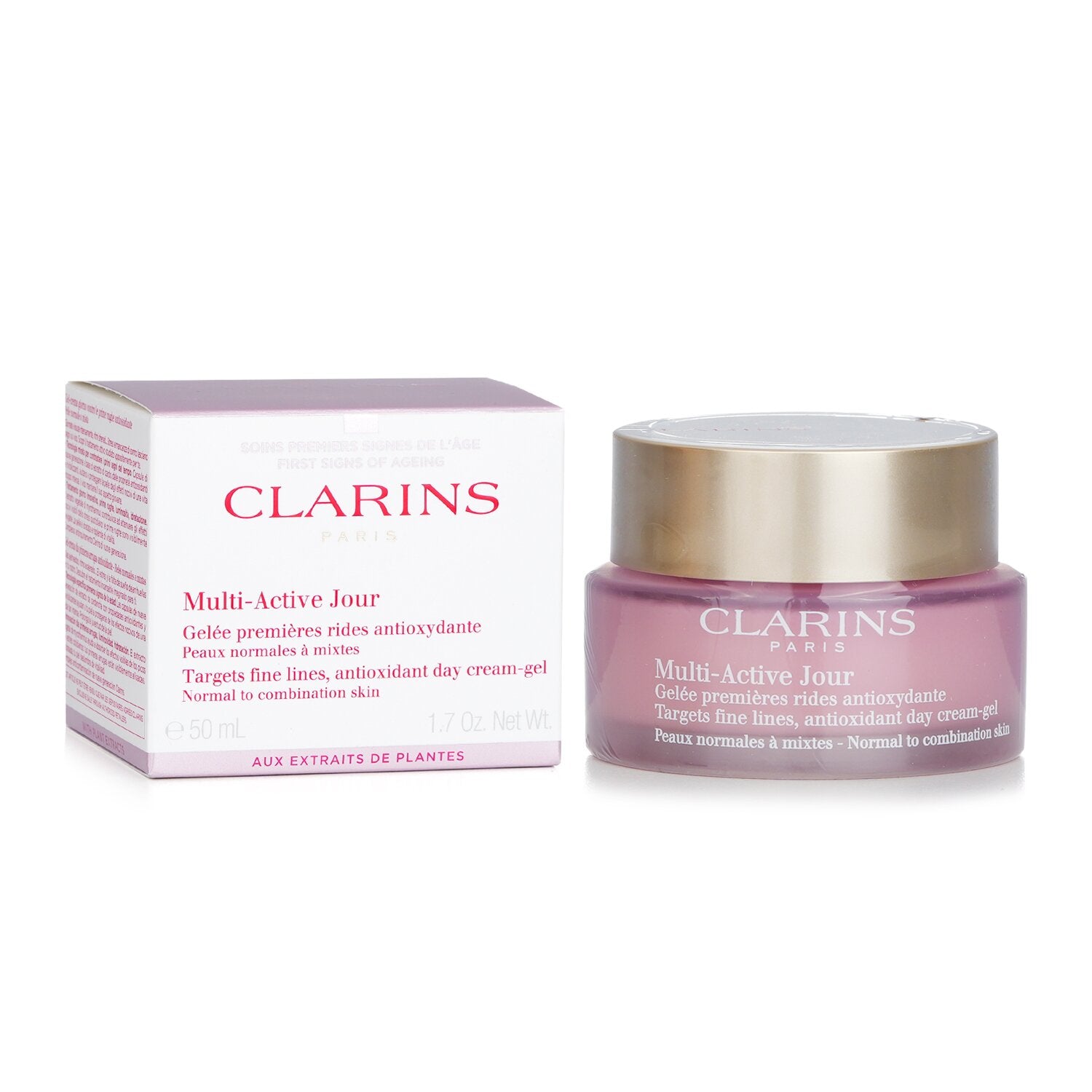 Clarins Multi-Active Day Targets Fine Lines Antioxidant Day Cream-Gel - For Norm