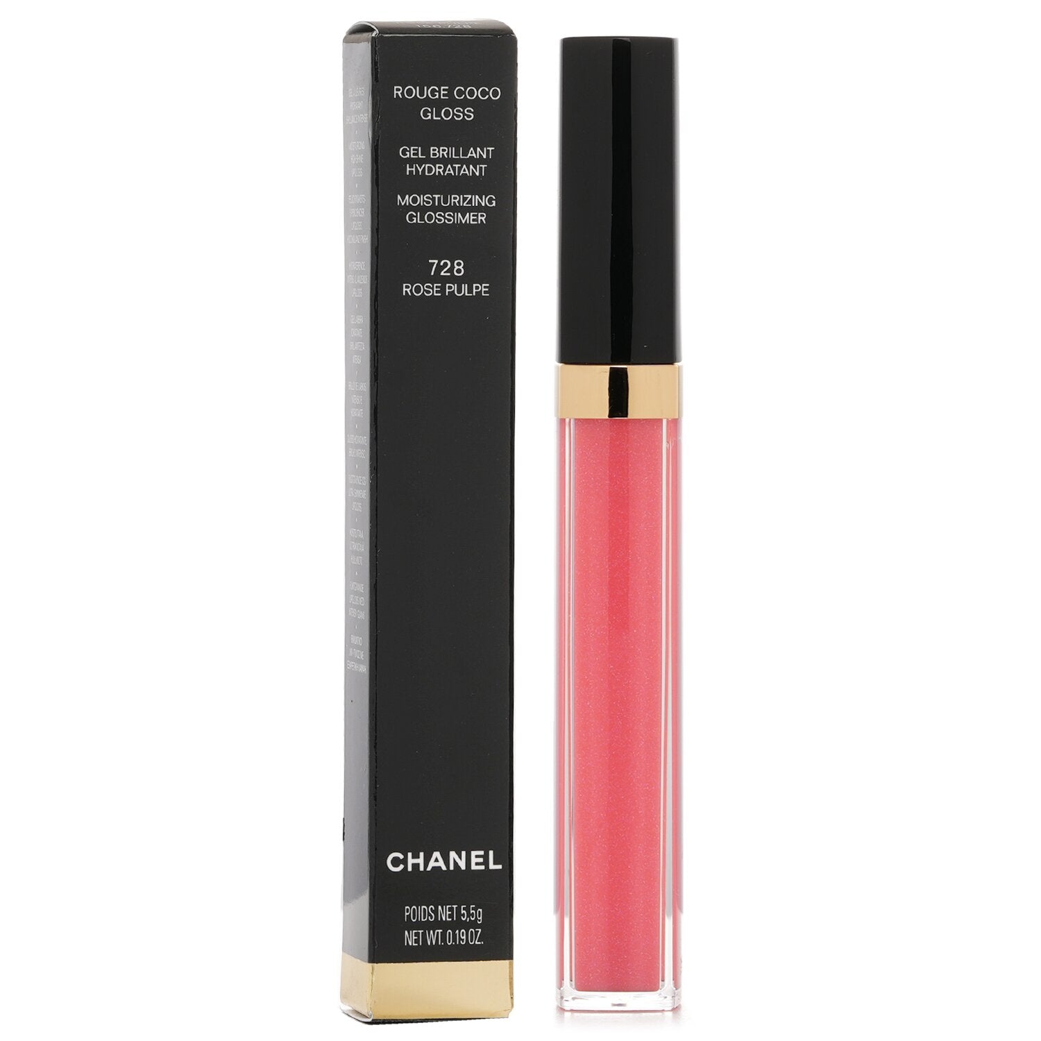 Chanel Rouge Coco Gloss Moisturizing Glossimer - # 728 Rose Pulpe 5.5g/0.19oz