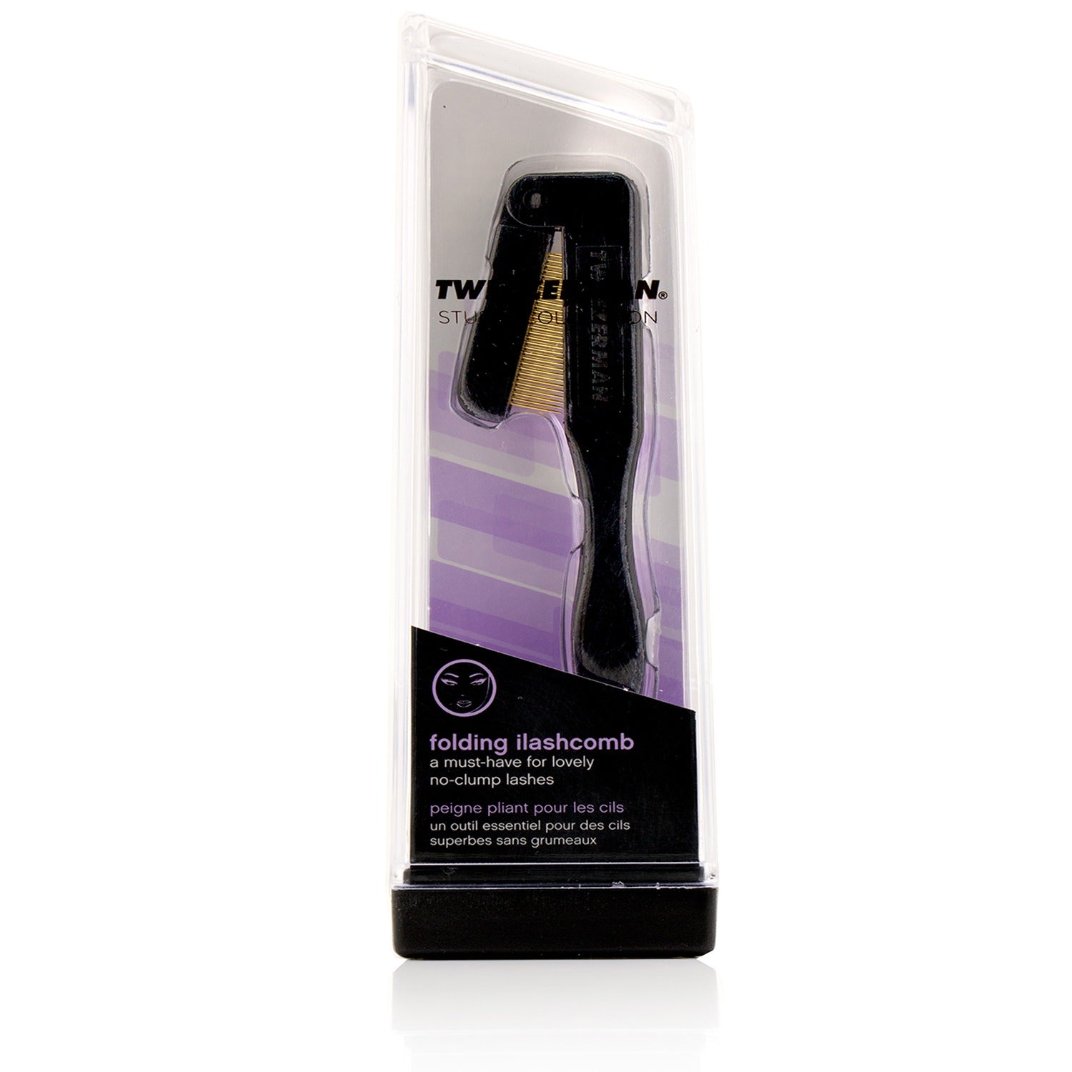Tweezerman Folding Ilashcomb (Studio Collection) - Black -
