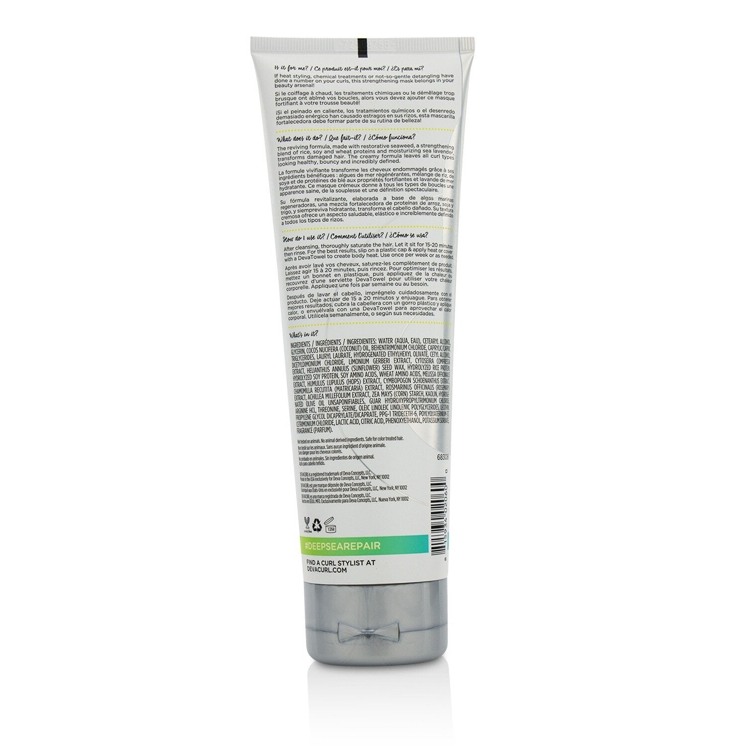 DevaCurl Deep Sea Repair (Seaweed Strengthening Mask) 236.6ml/8oz