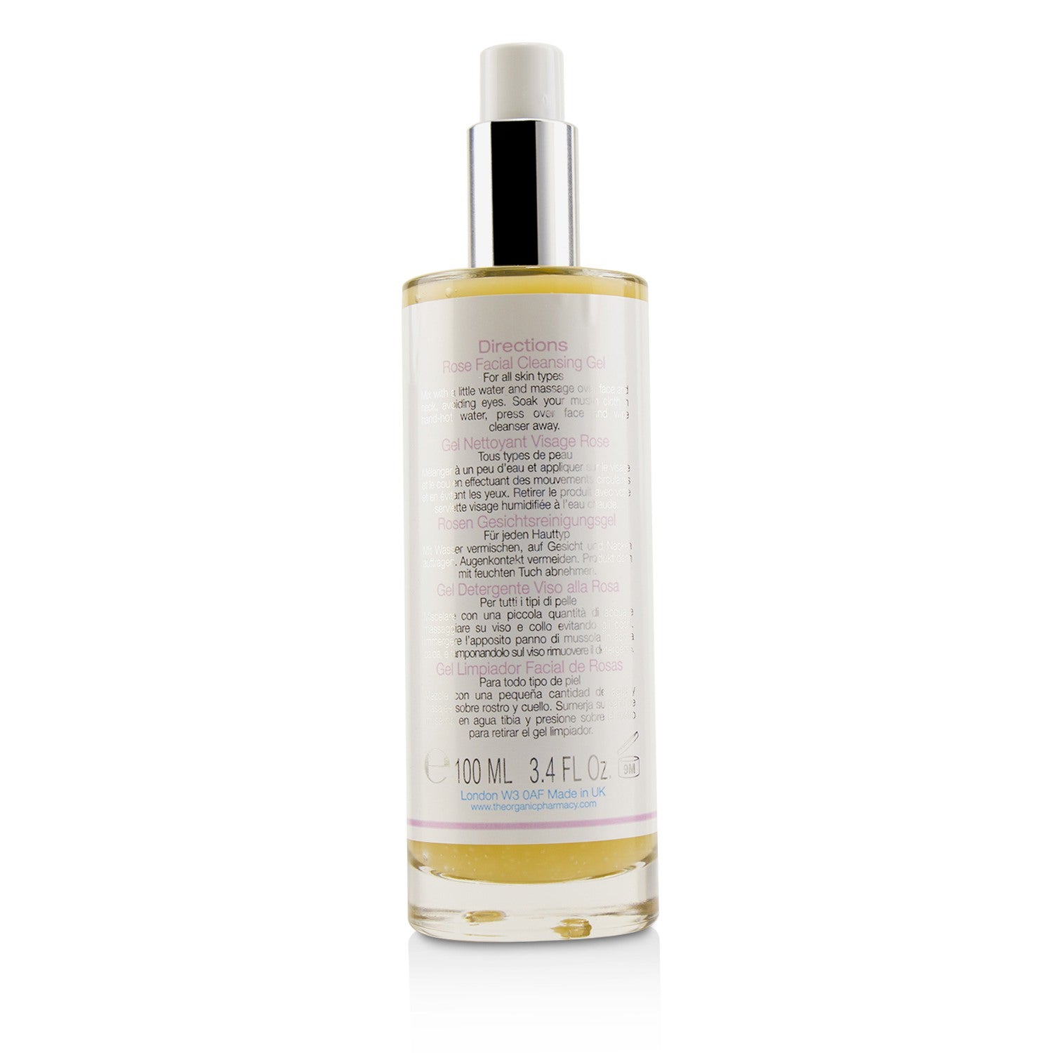 The Organic Pharmacy Rose Facial Cleansing Gel 100ml/3.4oz