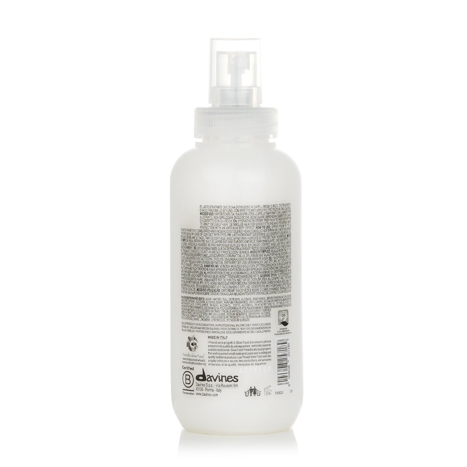 Davines Love Curl Primer (Lovely Curl Hydrating Anti-Humidity Blowdry Prep Milk
