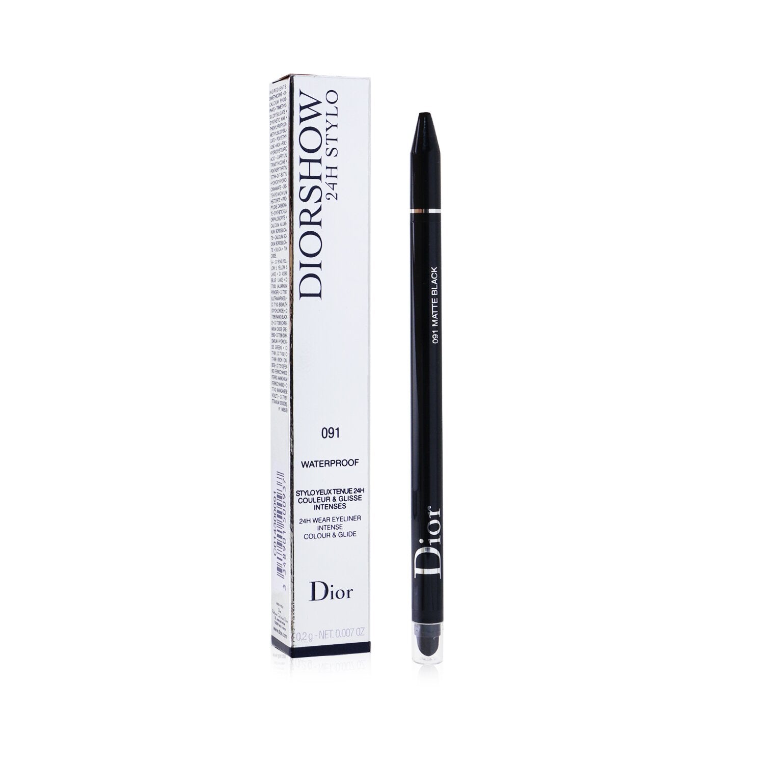 Christian Dior Diorshow 24H Stylo Waterproof Eyeliner - # 091 Matte Black 0.2g/0