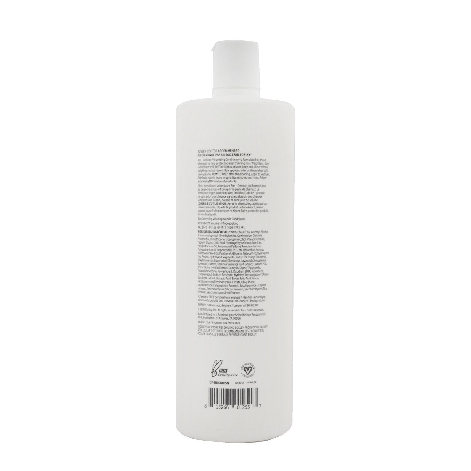Bosley BosleyMD BosDefense Color Safe Volumizing Conditioner  1000ml/33.8oz