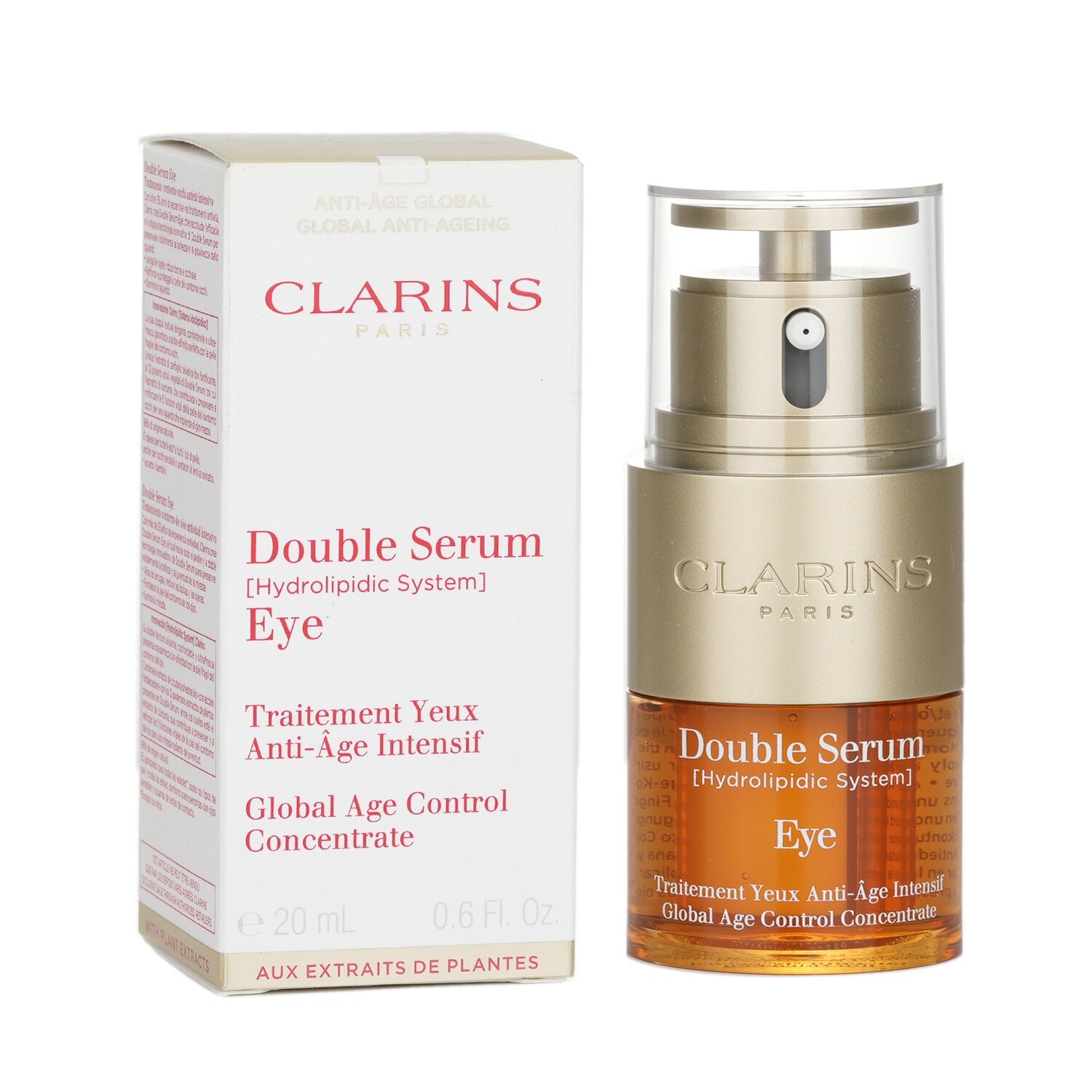 Clarins Double Serum Eye (Hydrolipidic System) Global Age Control Concentrate 20