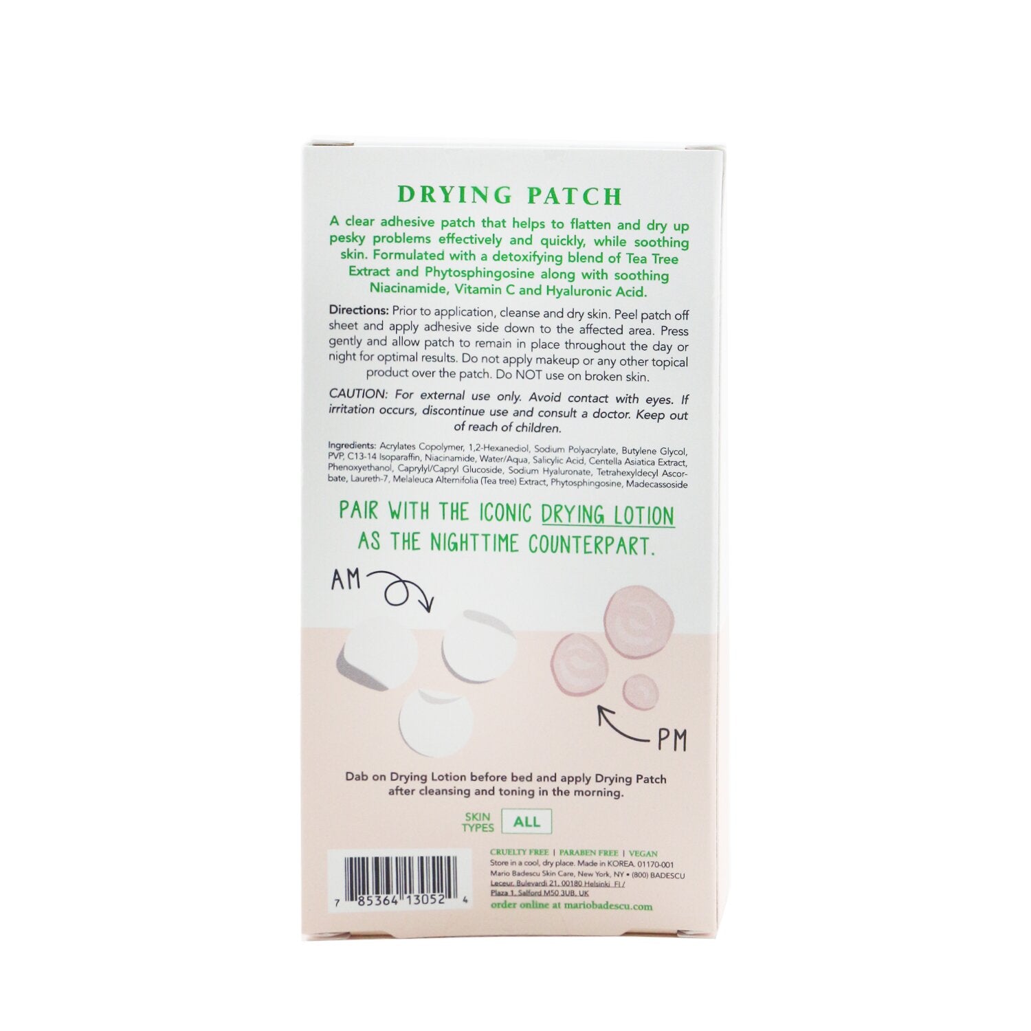 Mario Badescu Drying Patch - For All Skin Types 60patches