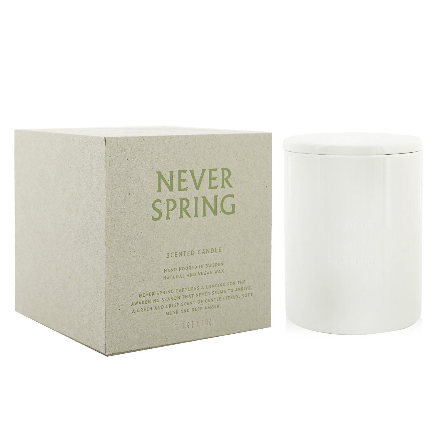 Bjork & Berries Scented Candle - Never Spring 240g/8.5oz