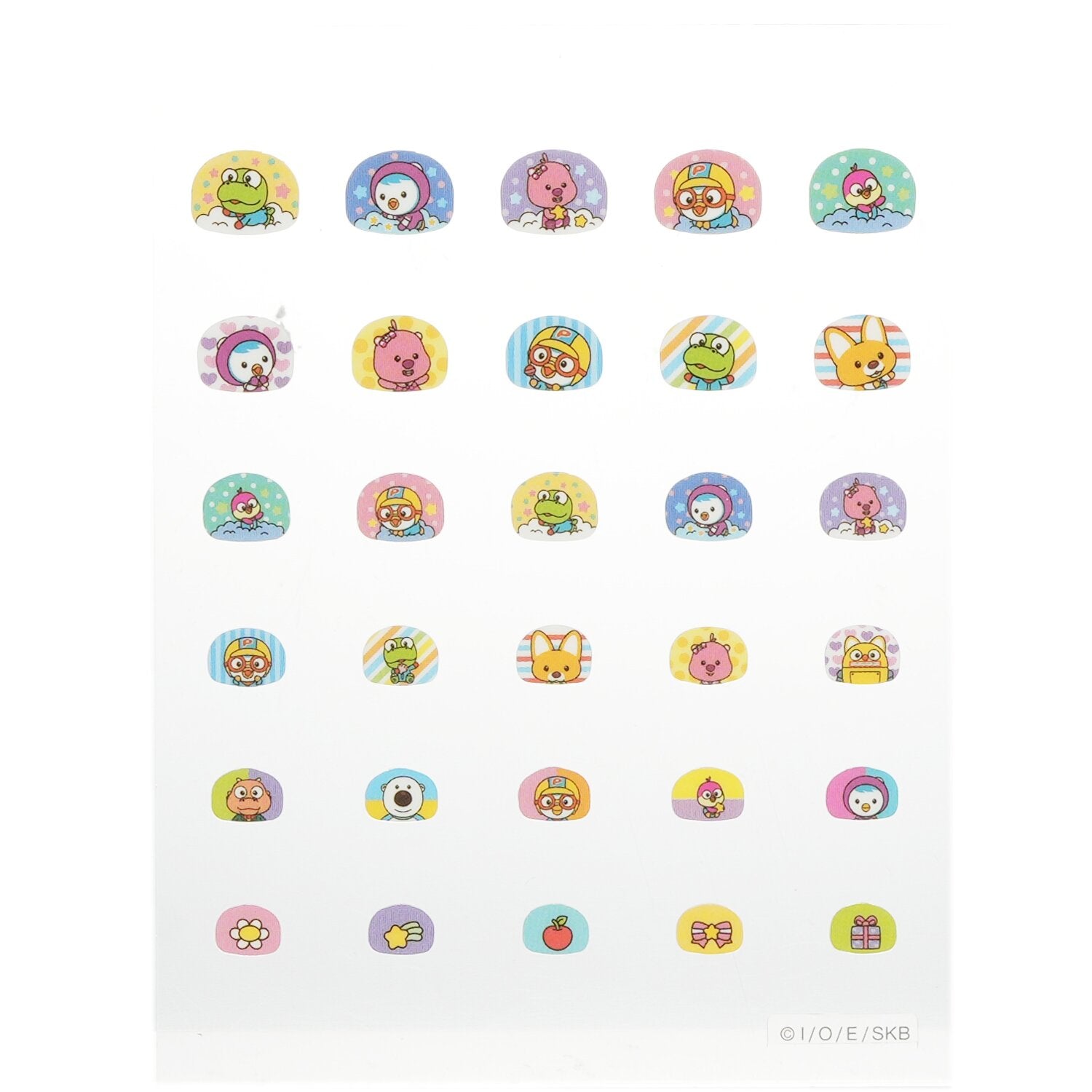 April Korea Pororo Nail Sticker - # PR 02 1pack