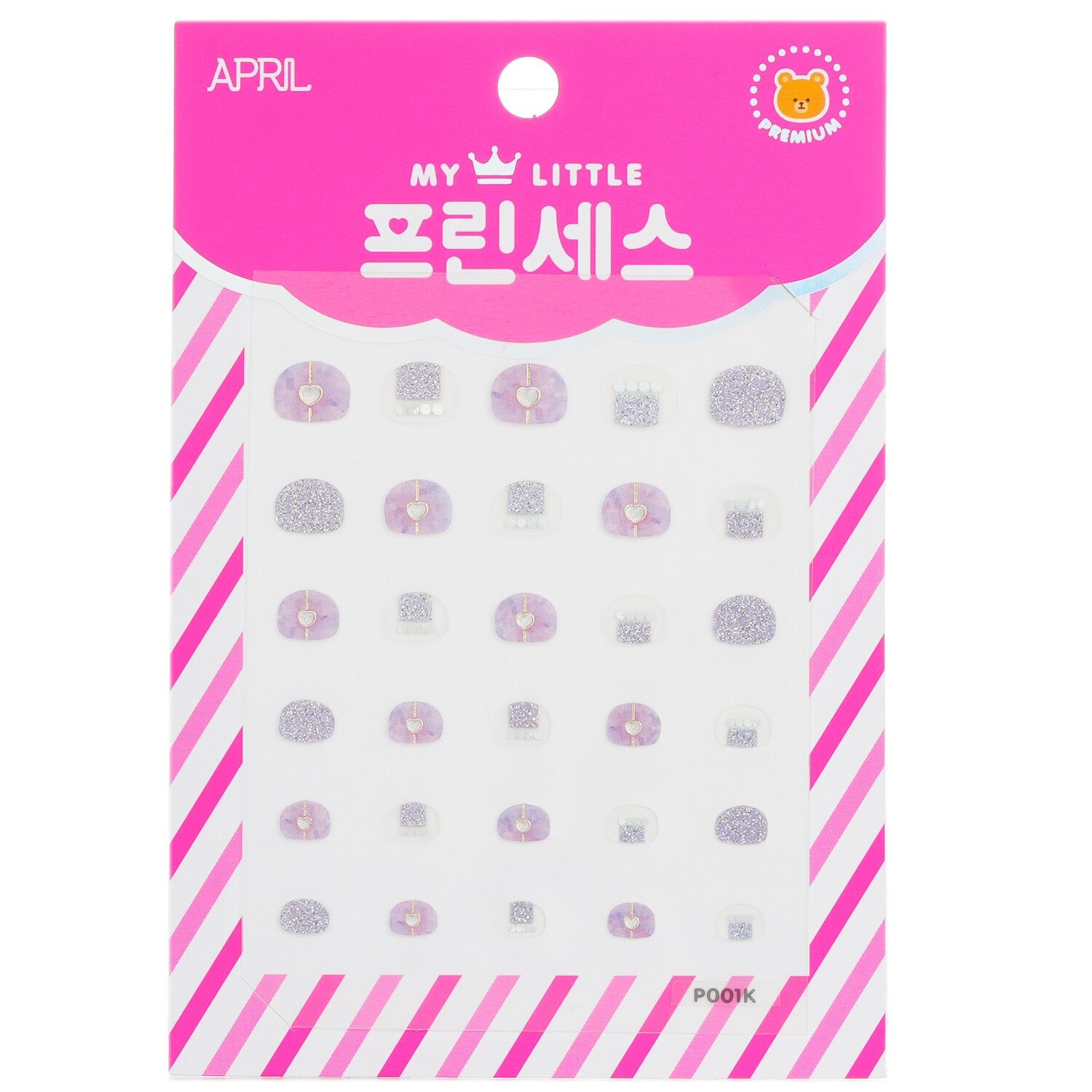 April Korea Princess Kids Nail Sticker - # P001K 1pack