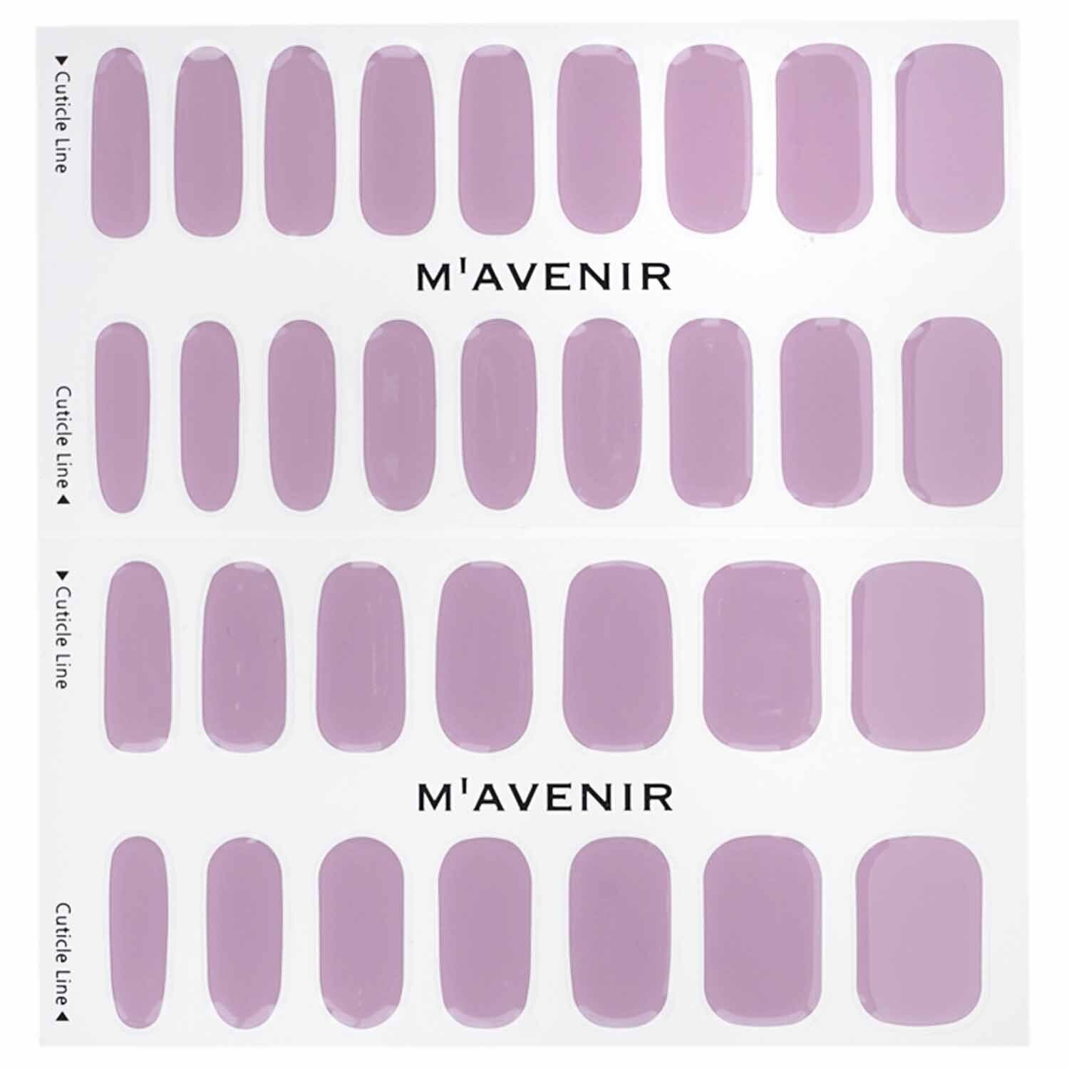Mavenir Nail Sticker (Purple) - # Redbean Matt Nail 32pcs