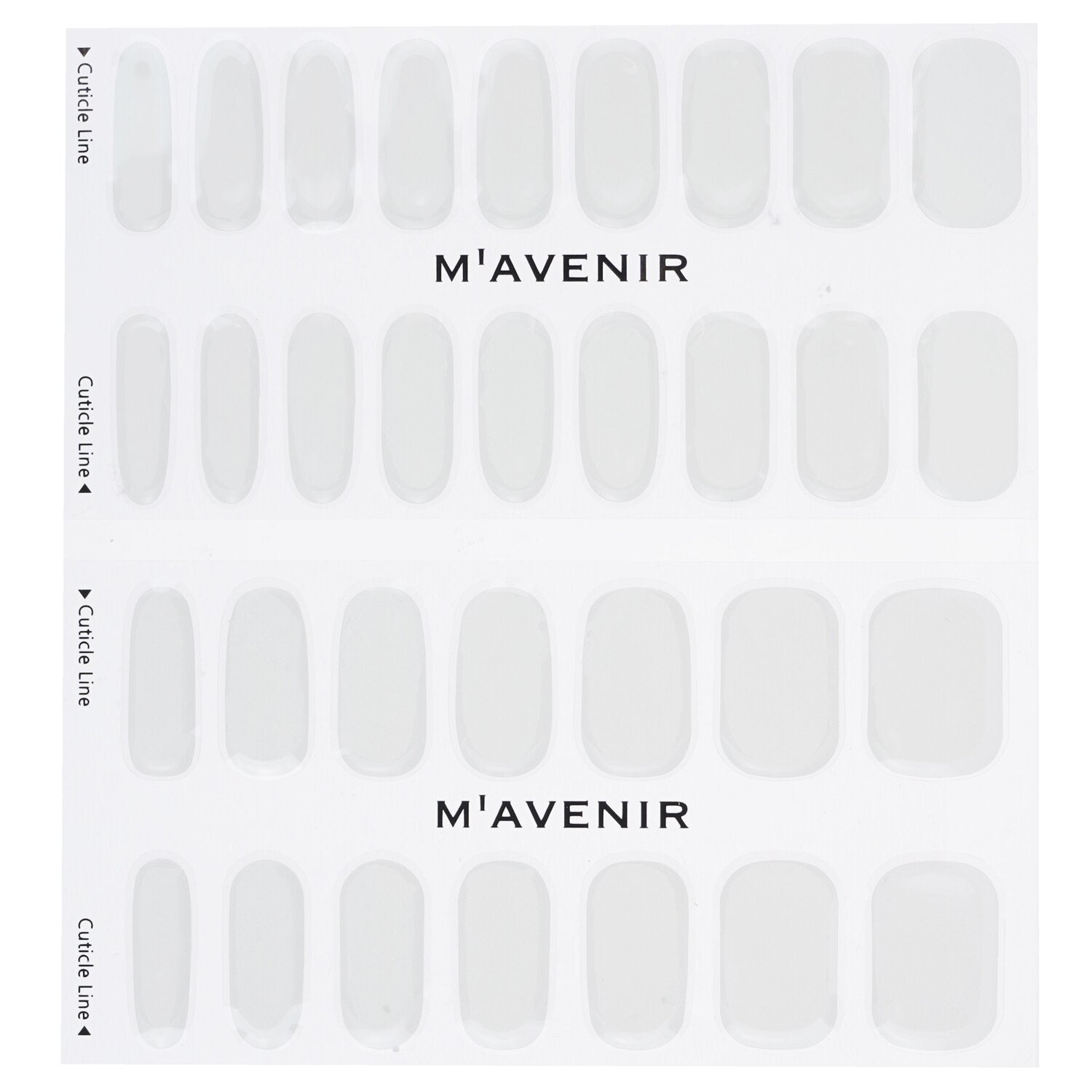 Mavenir Nail Sticker (White) - # Modernie Nail 32pcs
