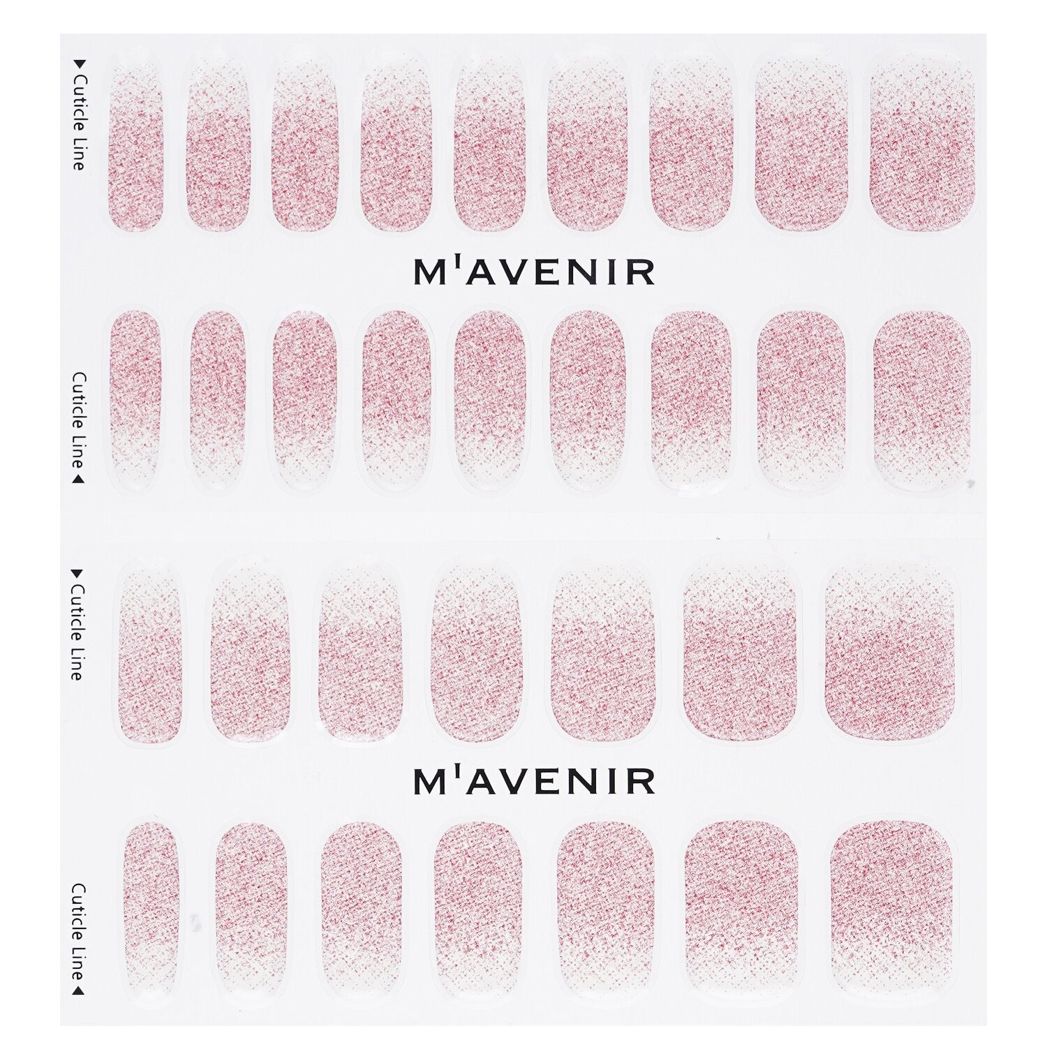 Mavenir Nail Sticker (Pink) - # Fiesta Pink Rose Nail 32pcs