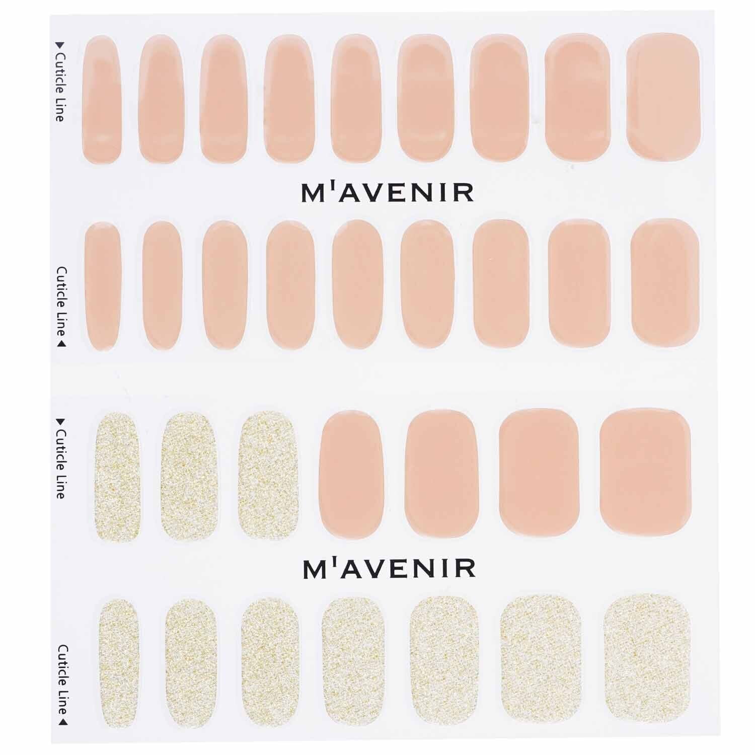 Mavenir Nail Sticker (Pink) - # Gold Beach Nail 32pcs
