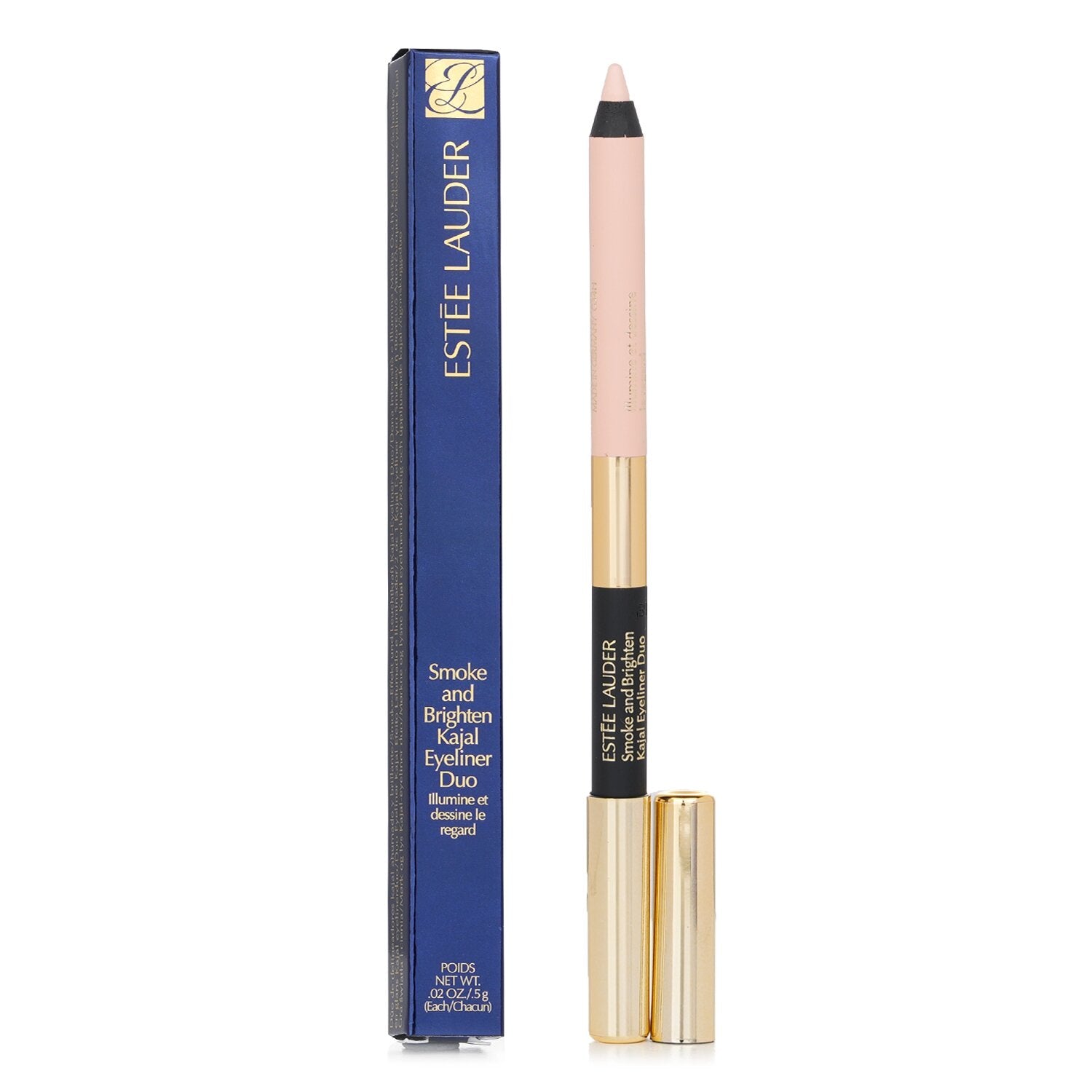 Estee Lauder Smoke And Brighten Kajal Eyeliner Duo - # Noir / Cream 0.5g/0.02oz