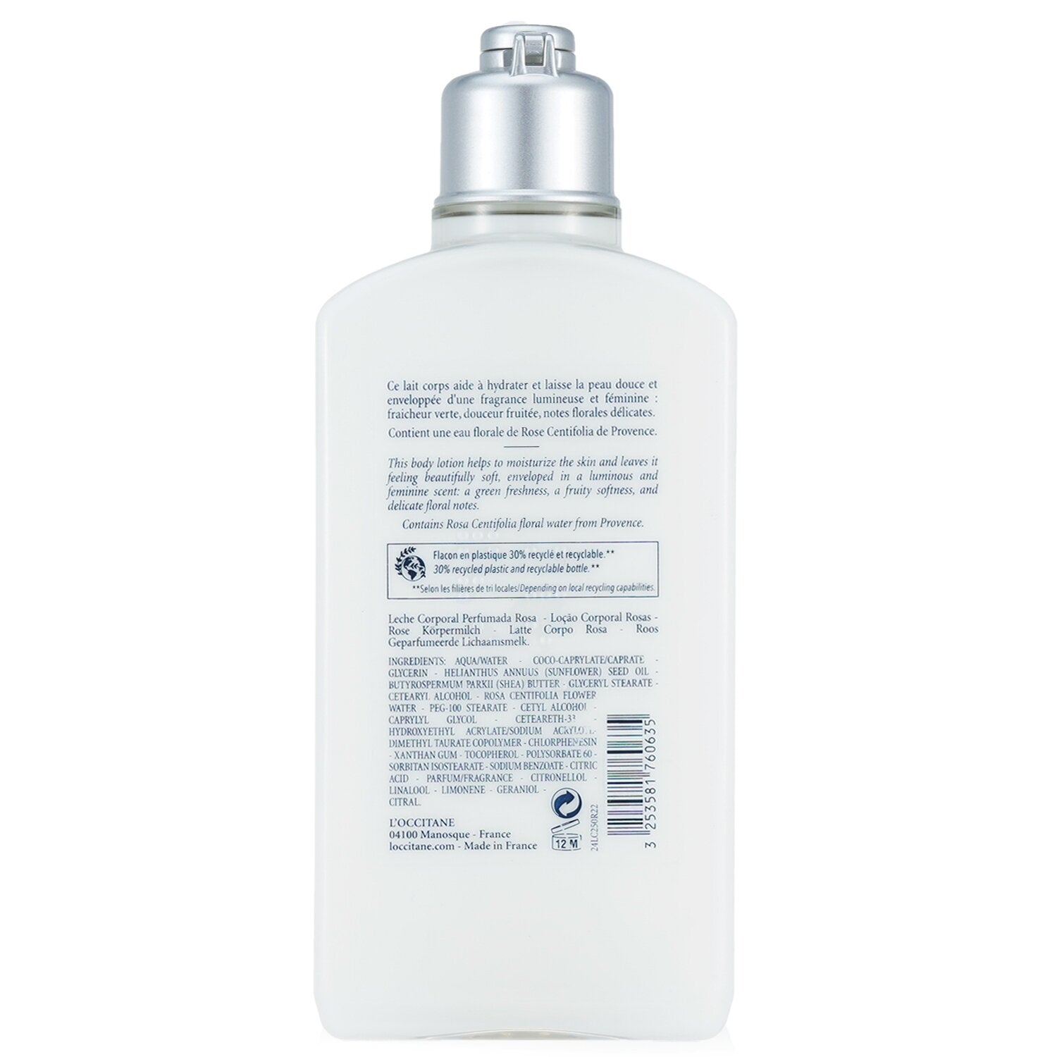 L'Occitane Rose Body Lotion 250ml/8.4oz