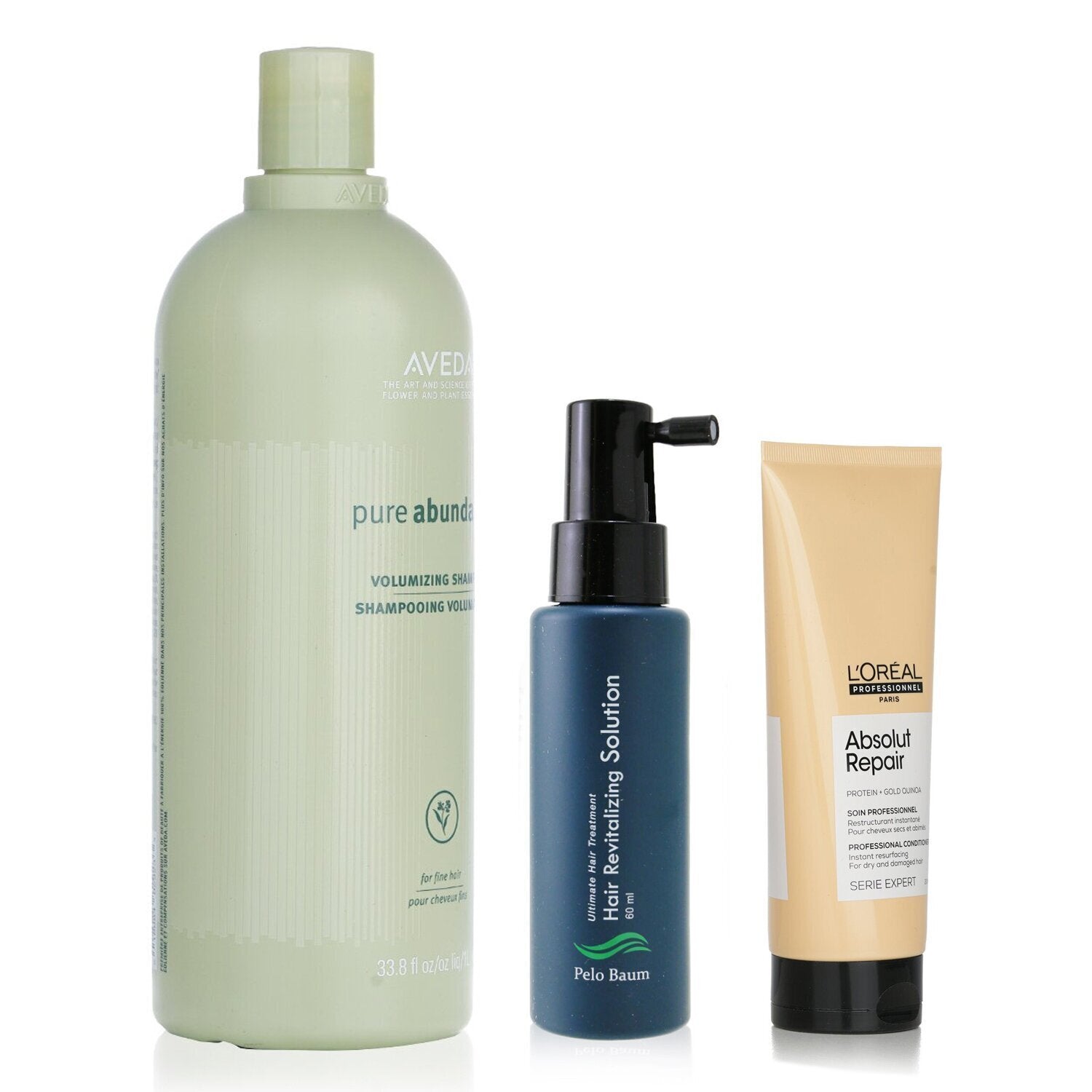 Pelo Baum Pelo Baum Hair Revitalizing Solution 60ml + Aveda Volumizing Shampoo 1