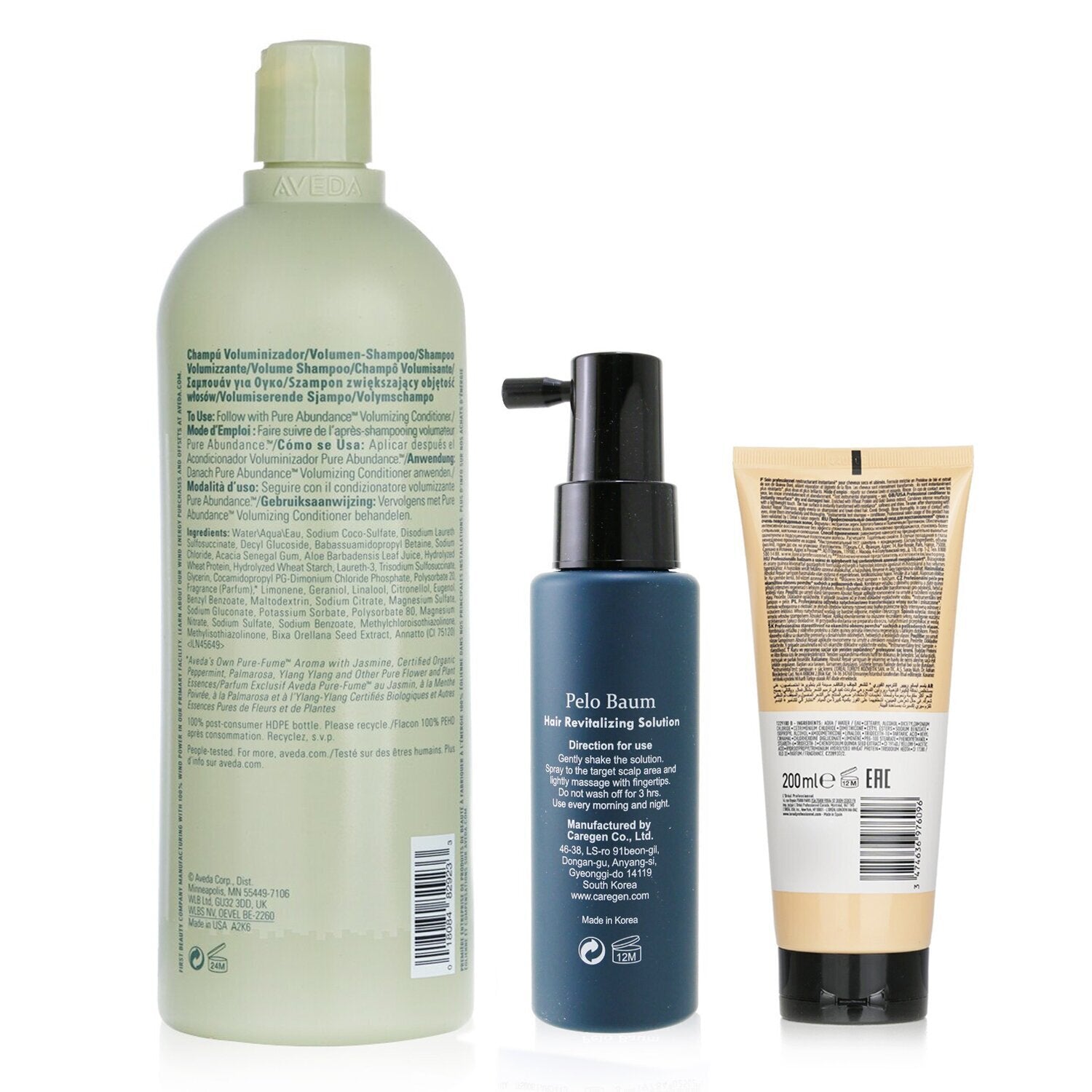 Pelo Baum Pelo Baum Hair Revitalizing Solution 60ml + Aveda Volumizing Shampoo 1