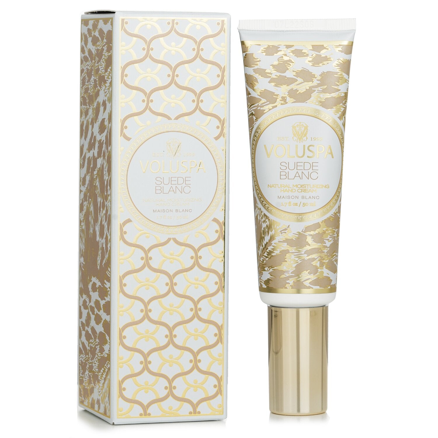 Voluspa Suede Blanc Hand Cream - Buttery Sueded Leather, Amber and Cedar 50ml/1