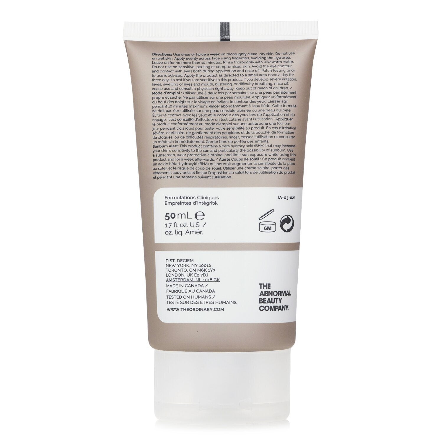 The Ordinary Salicylic Acid 2% Masque 50ml/1.7oz