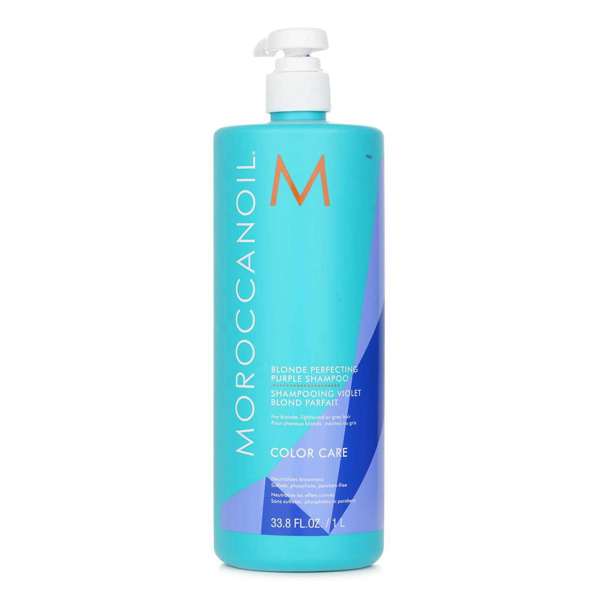 Moroccanoil Blonde Perfecting Purple Shampoo (For Blonde, Lightened Or Grey