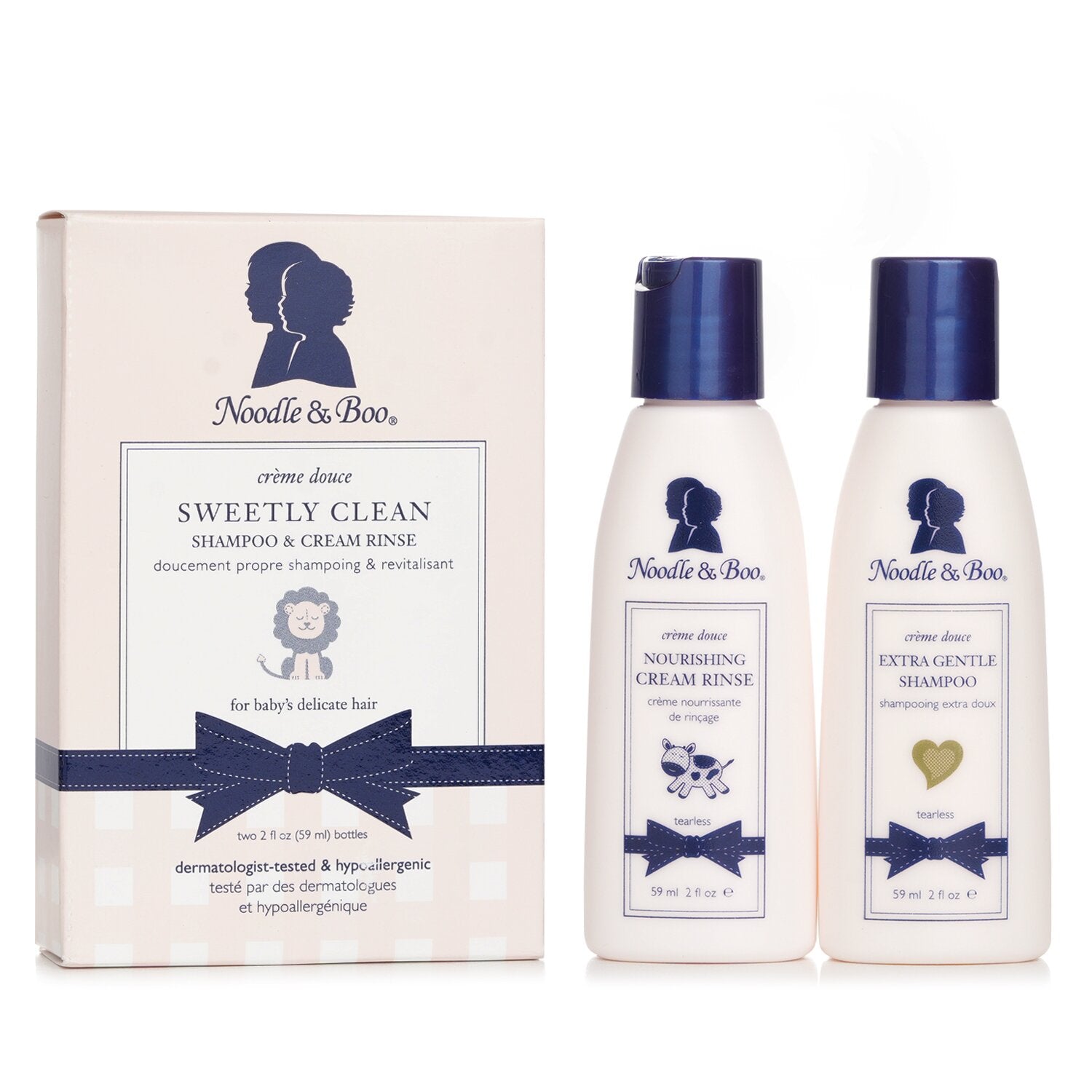 Noodle & Boo Sweetly Clean Kit: Extra Gentle Shampoo 59ml + Noursihing Cream Rin