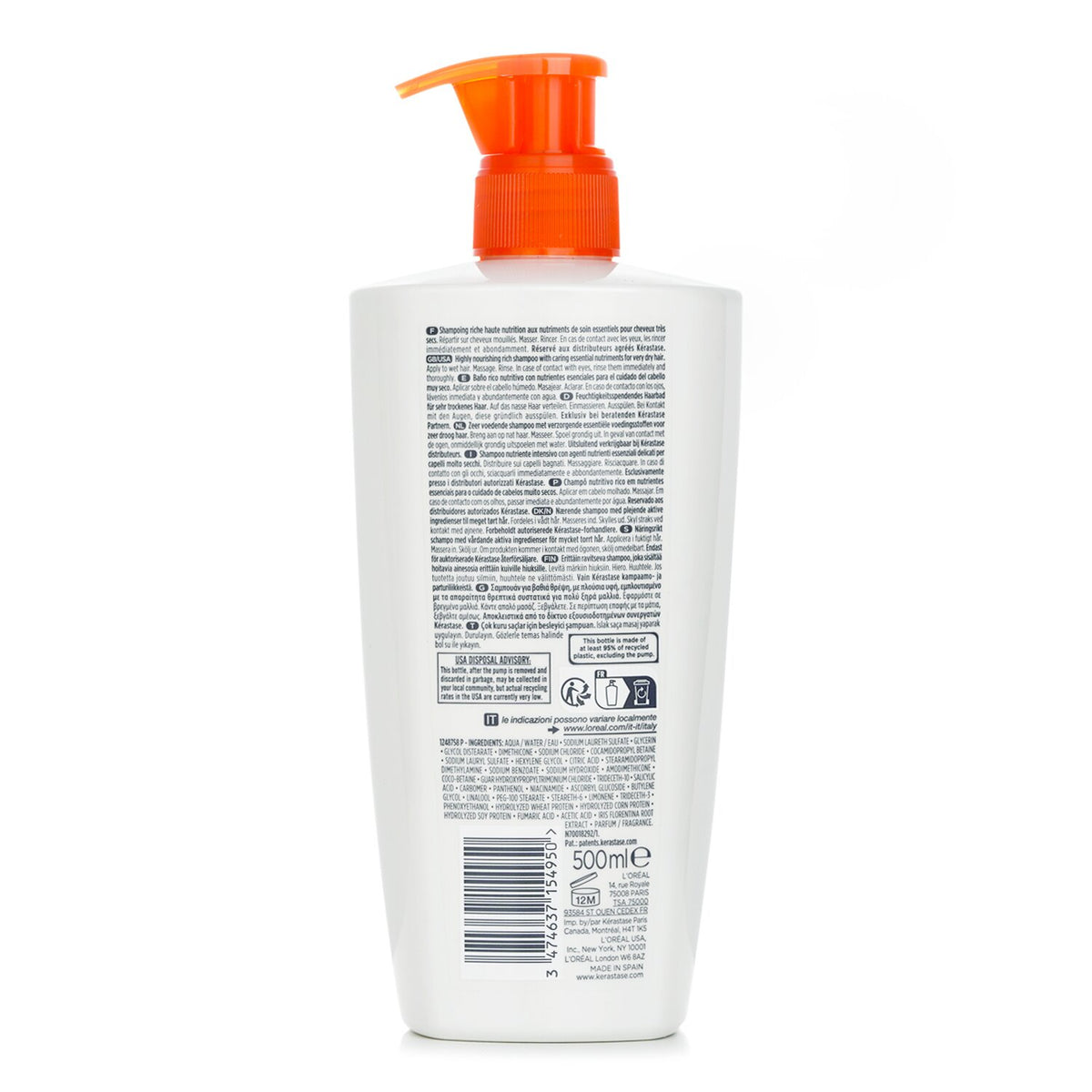 Kerastase Nutritive Bain Satin Riche High Nutrition Rich Shampoo 500ml/16.9oz