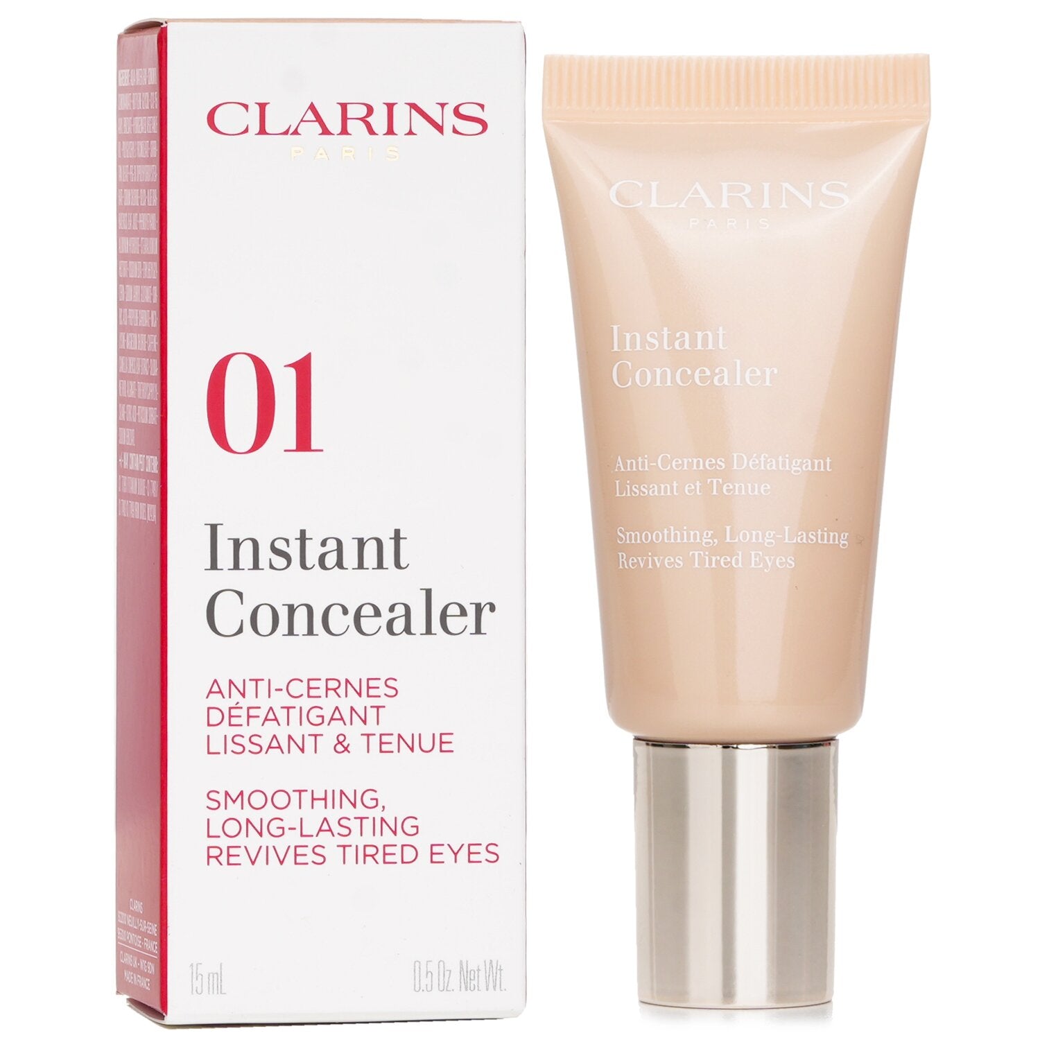 Clarins Instant Concealer Smoothing Long Lasting Revives Tired Eyes - # 01 15ml/