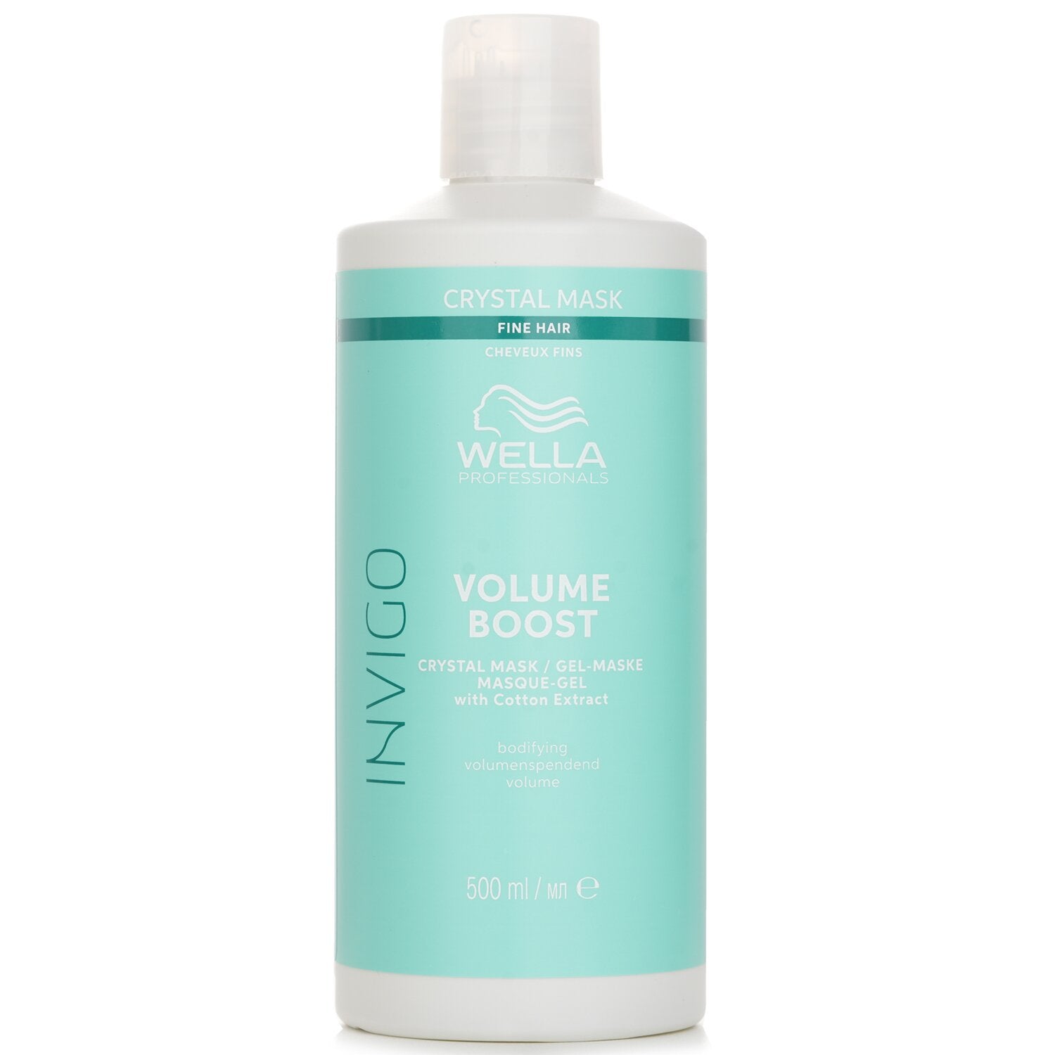 Wella Invigo Volume Boost Crystal Mask With Cotton Extract Fine Hair 500ml