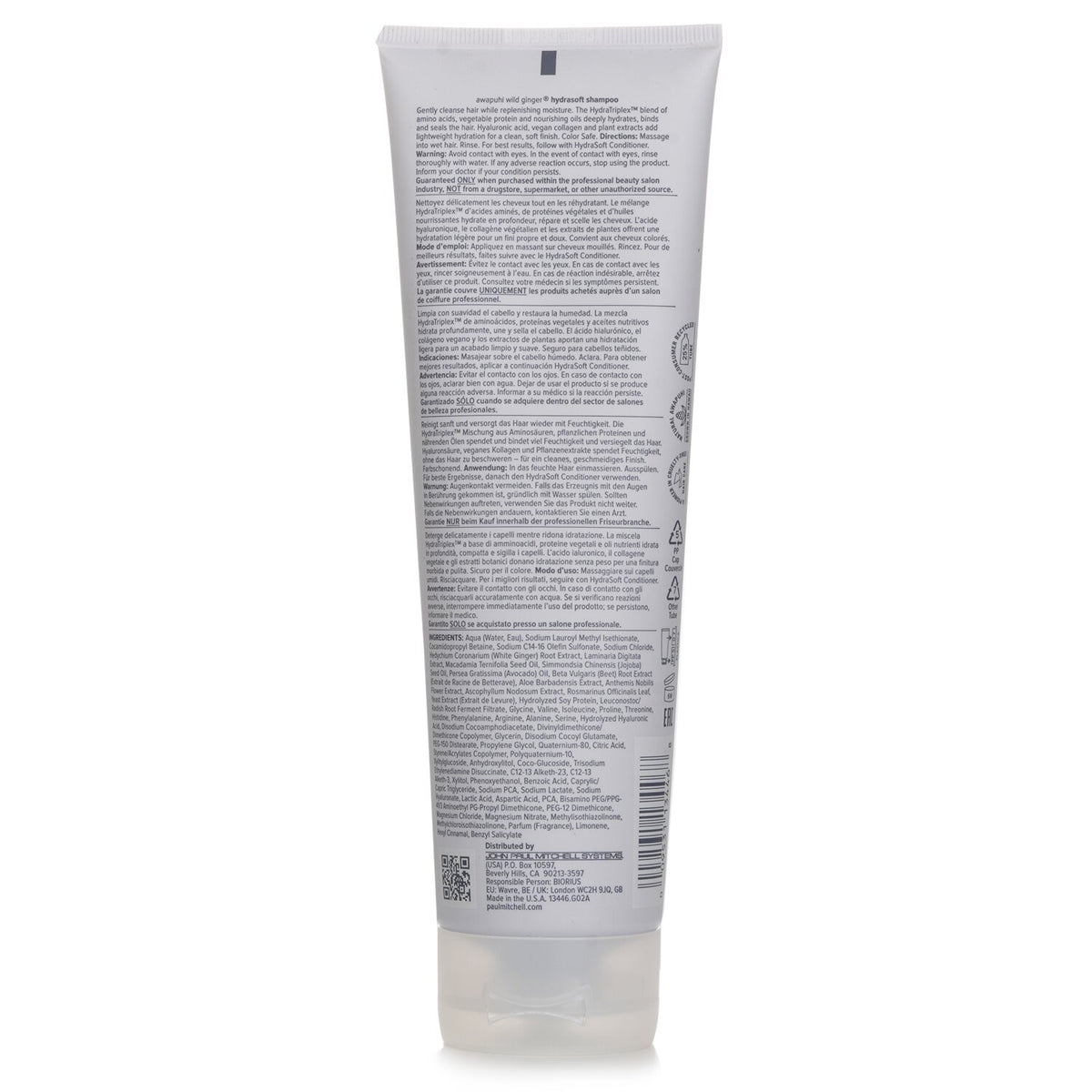 Paul Mitchell Awapuhi Wild Ginger Hydrasoft Shampoo 250ml