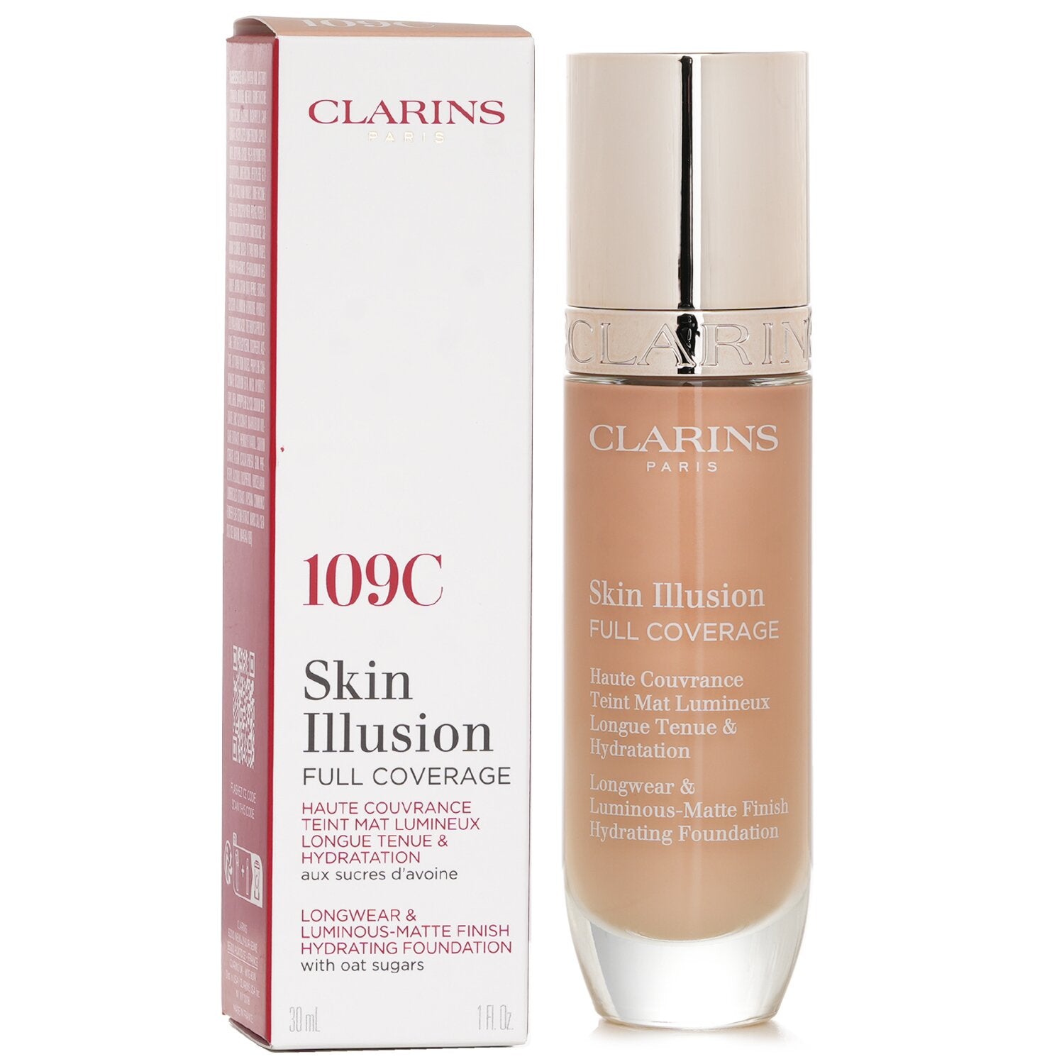 Clarins Skin Illusion Full Coverage Foundation - # 109C 30ml