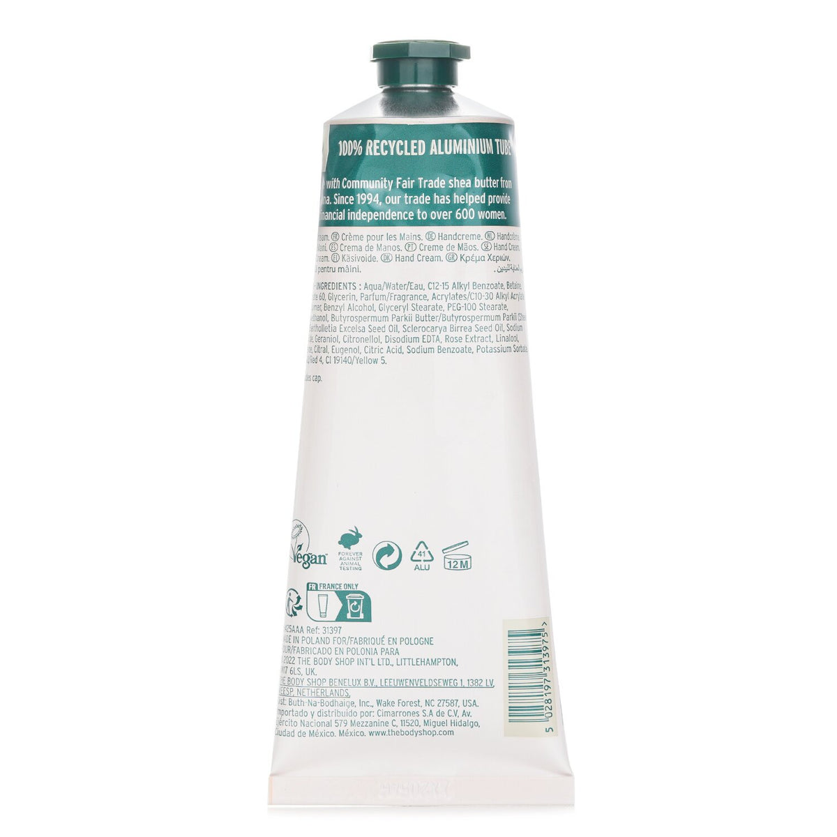 The Body Shop British Rose Hand Cream 100ml