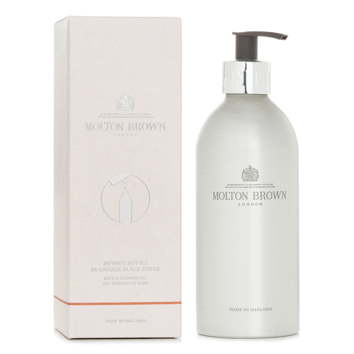 Molton Brown Infinite Bottle Re-Charge Black Pepper Bath and Shower Gel 400ml
