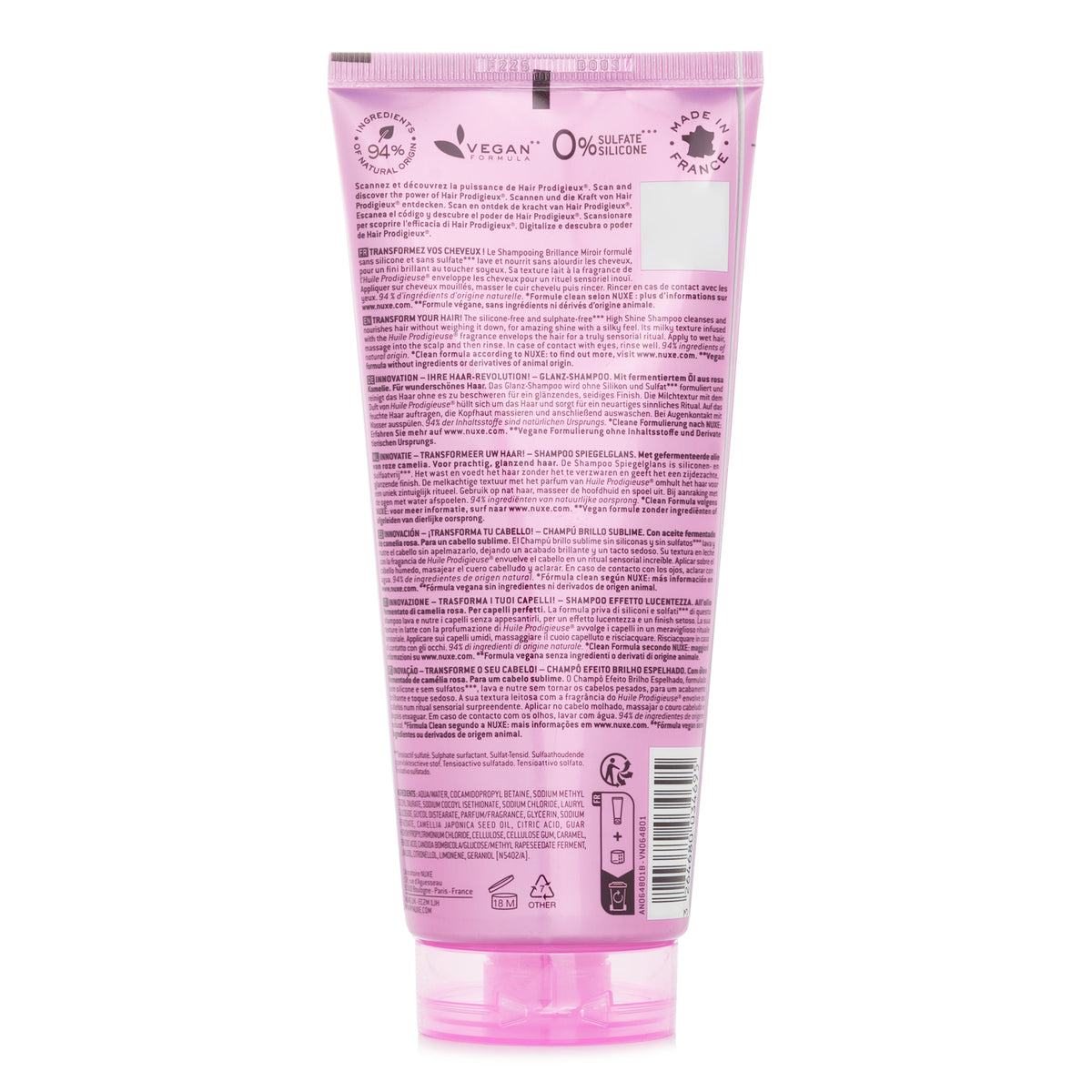 Nuxe Hair Prodigieux High Shine Shampoo 200ml