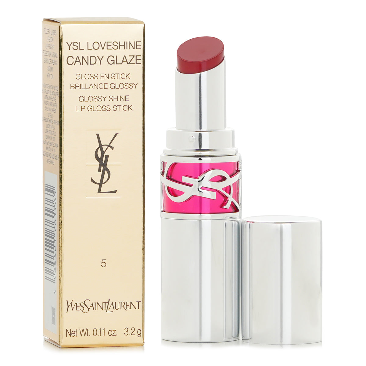 Yves Saint Laurent Loveshine Candy Glaze Lip Gloss Stick - # 5 Pink