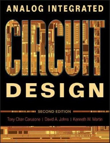 Analog Integrated Circuit Design