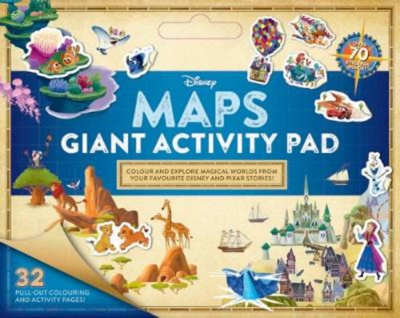 Disney Maps Giant Act Pad