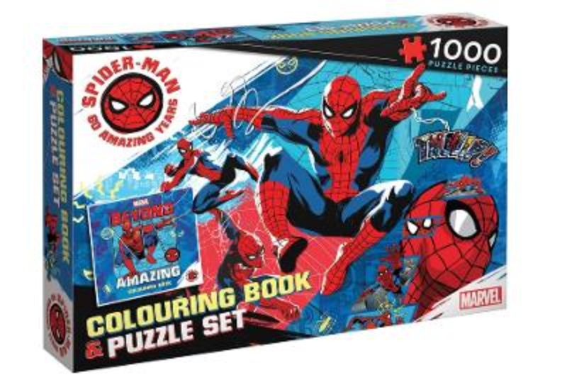 Spider-Man Book & Puzzle 60th