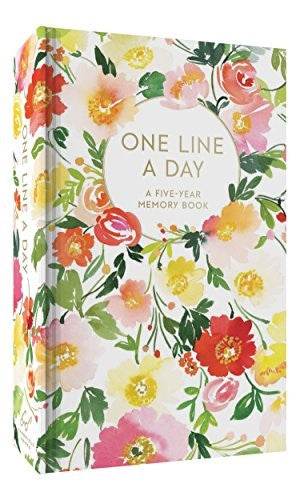Floral One Line a Day: A Five-Year Memory Book (Blank Journal for Daily Reflecti