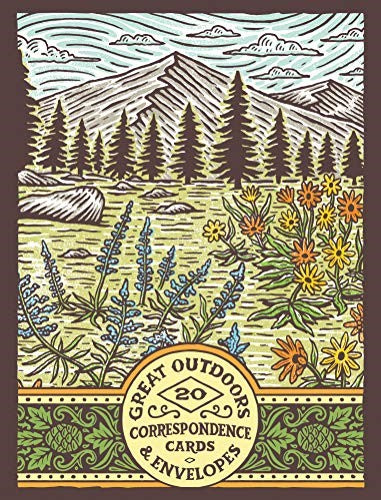 Great Outdoors Correspondence Cards: (Flat Cards of Natural Landscapes, Illustra
